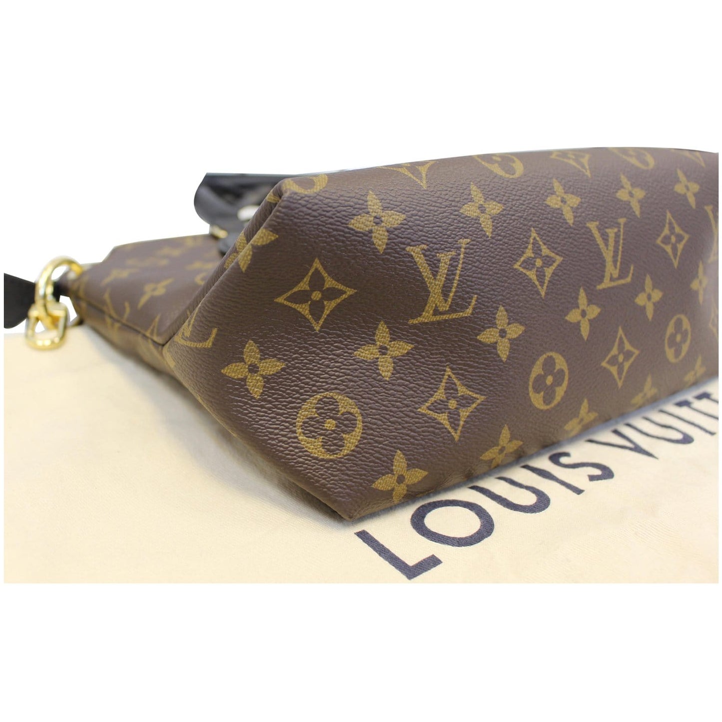 LOUIS VUITTON Flower Zipped PM Monogram Canvas Tote Bag Brown