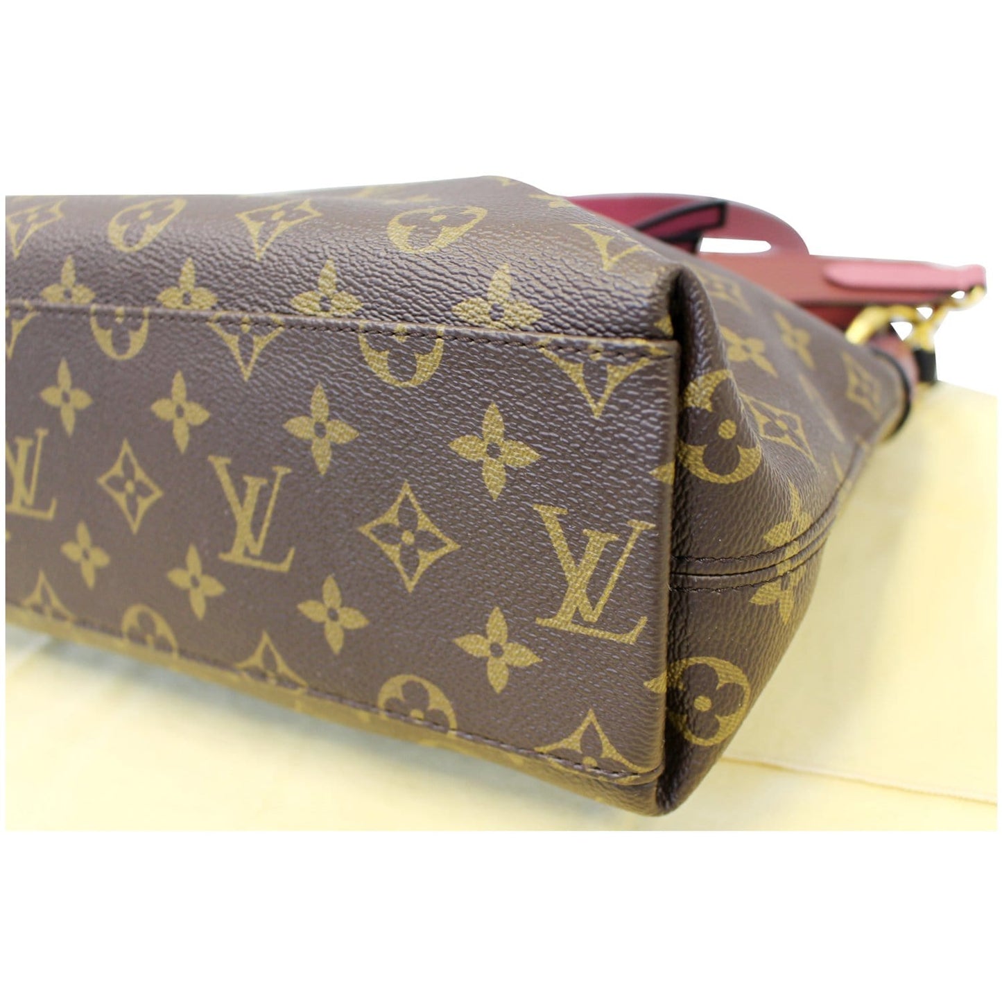 LOUIS VUITTON Tuileries Besace Monogram Canvas Shoulder Bag Rose Bruyere