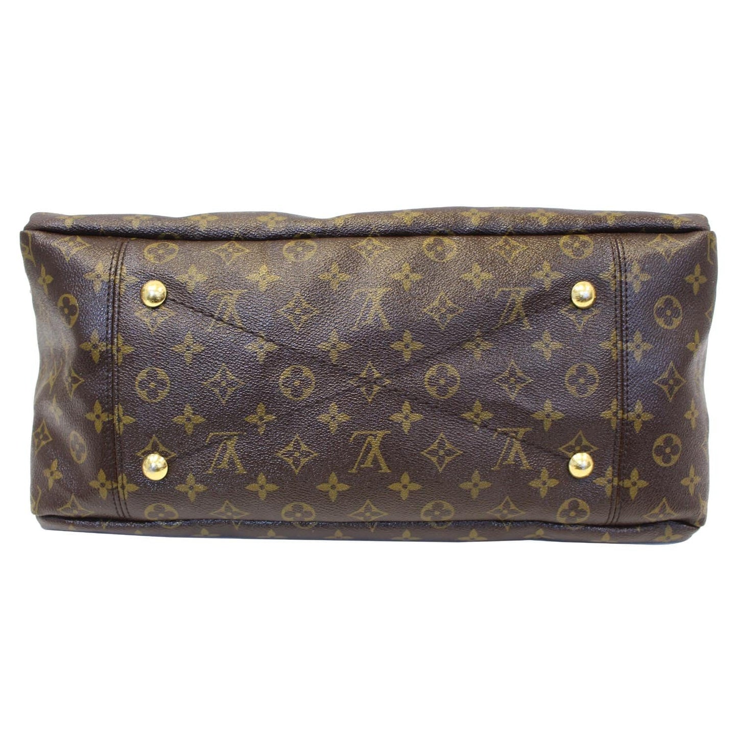 LOUIS VUITTON Artsy MM Monogram Canvas Hobo Shoulder Bag Brown