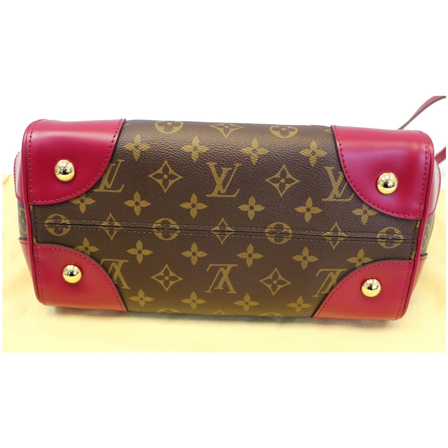 LOUIS VUITTON Phenix Monogram Canvas Shoulder Handbag Magenta