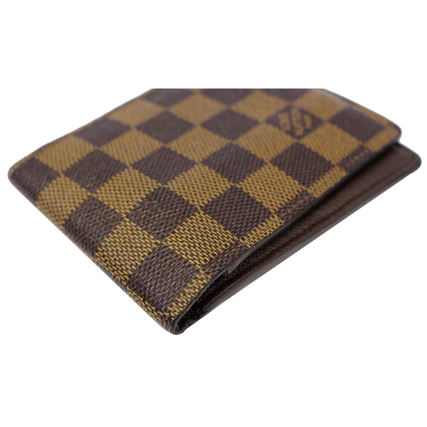 LOUIS VUITTON Multiple Damier Ebene Wallet Brown