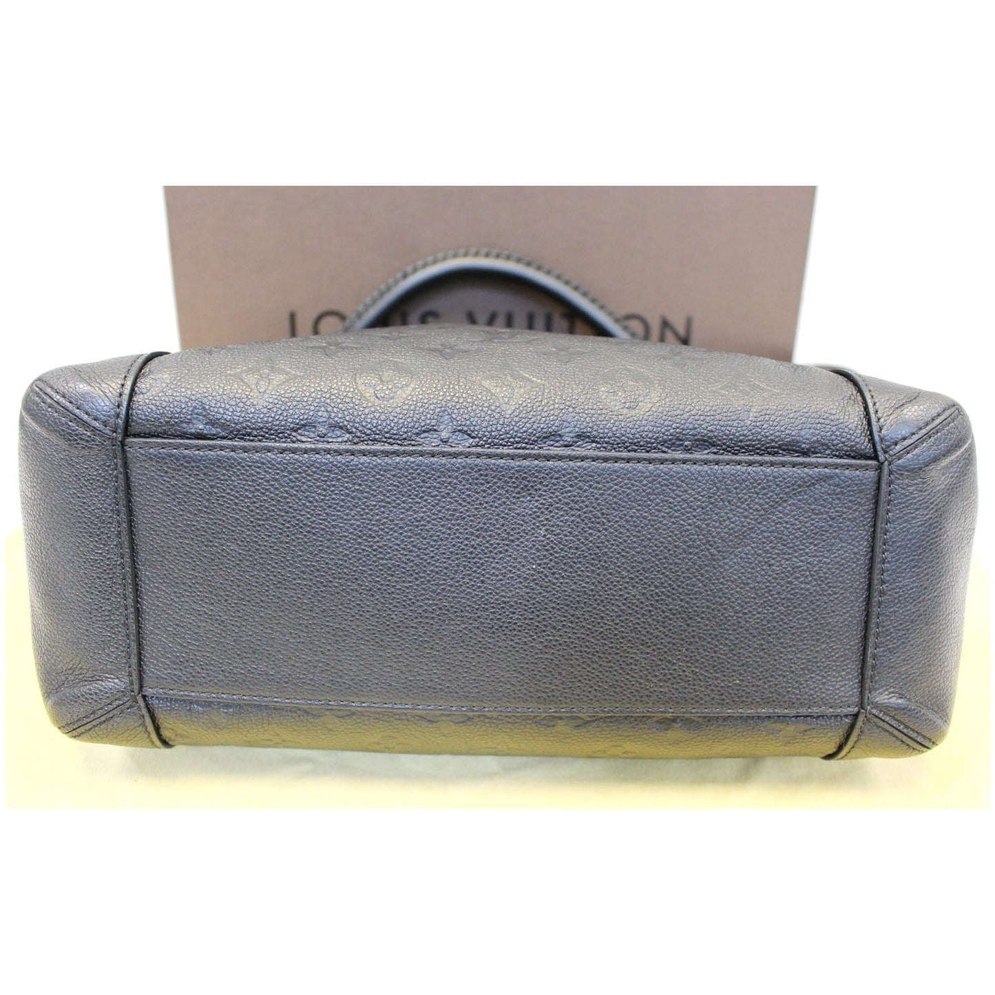 LOUIS VUITTON Bagatelle Monogram Empreinte Leather Shoulder Bag Black