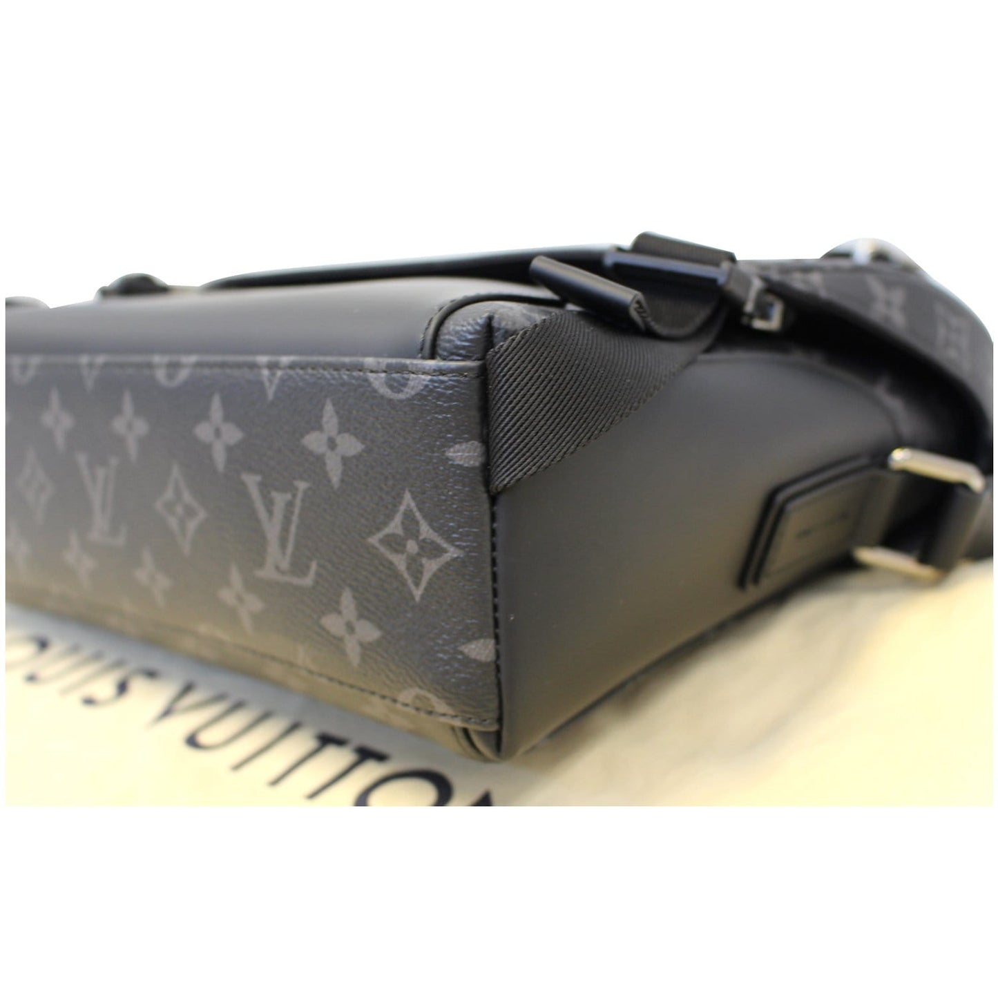 LOUIS VUITTON Voyager PM Monogram Eclipse Messenger Bag Black