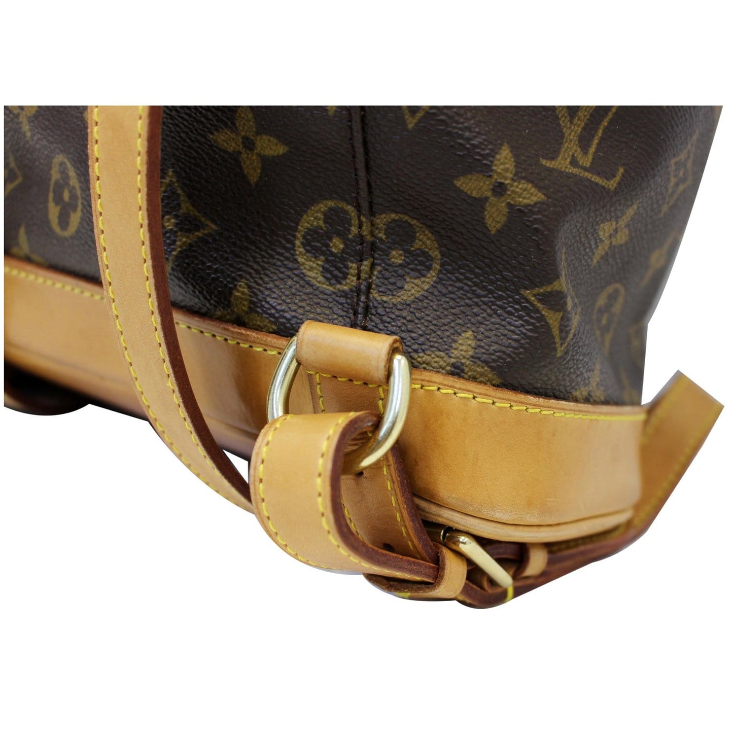 LOUIS VUITTON Montsouris MM Monogram Canvas Backpack Bag Brown