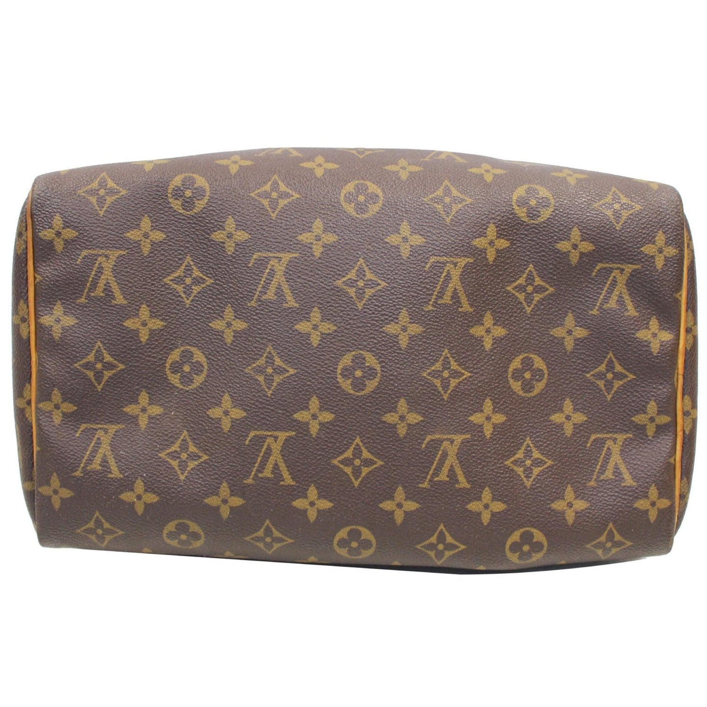 Louis Vuitton Speedy 30 Monogram Canvas Satchel Bag Brown