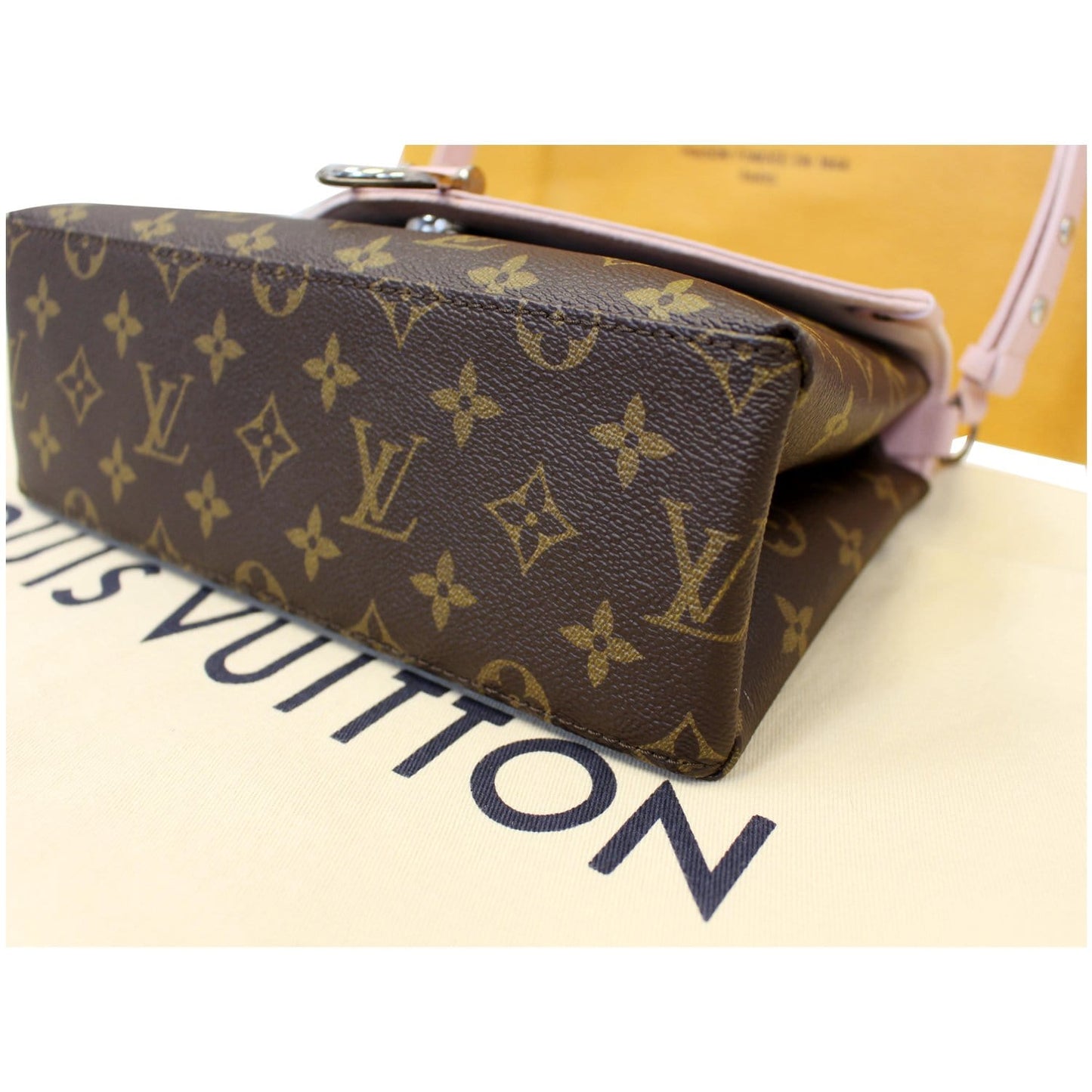 LOUIS VUITTON Saint Michel Monogram Epi Shoulder Bag Rose Ballerine