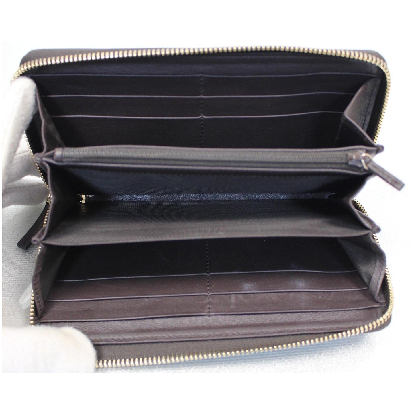 GUCCI GG Sukey Zippy Wallet 308012 Beige/Brown