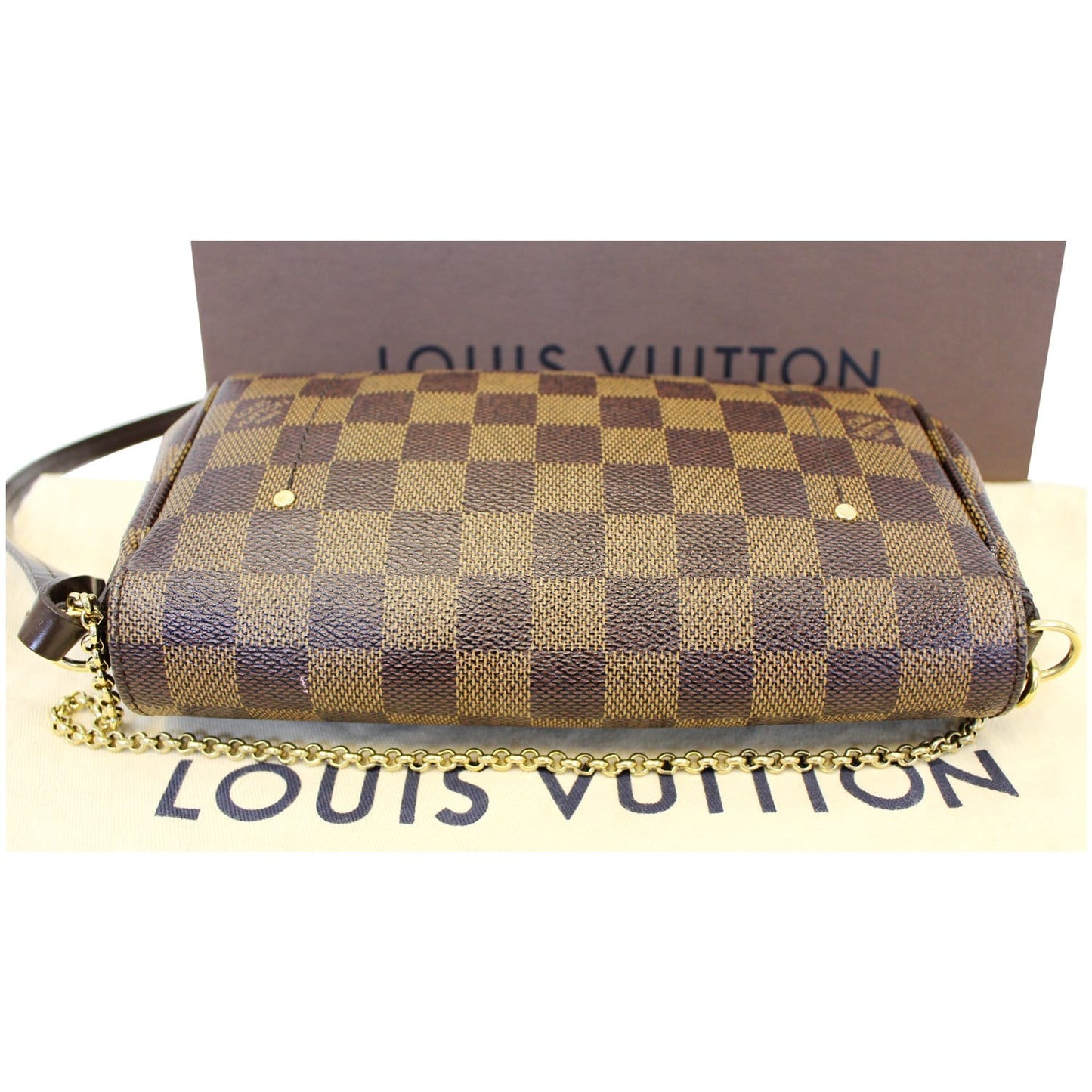 LOUIS VUITTON Favorite PM Damier Ebene Shoulder Crossbody Bag