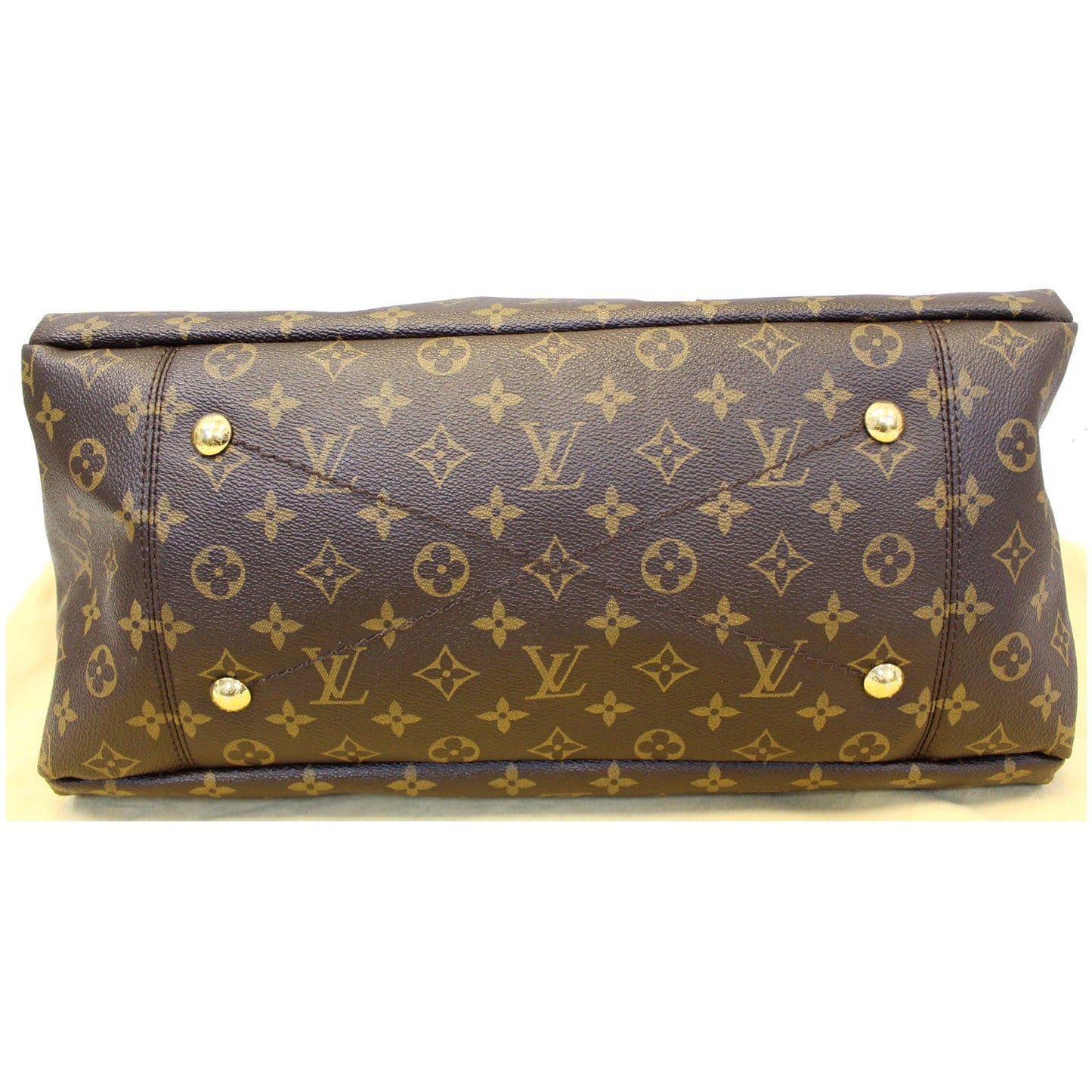 LOUIS VUITTON Artsy MM Monogram Canvas Shoulder Bag Brown