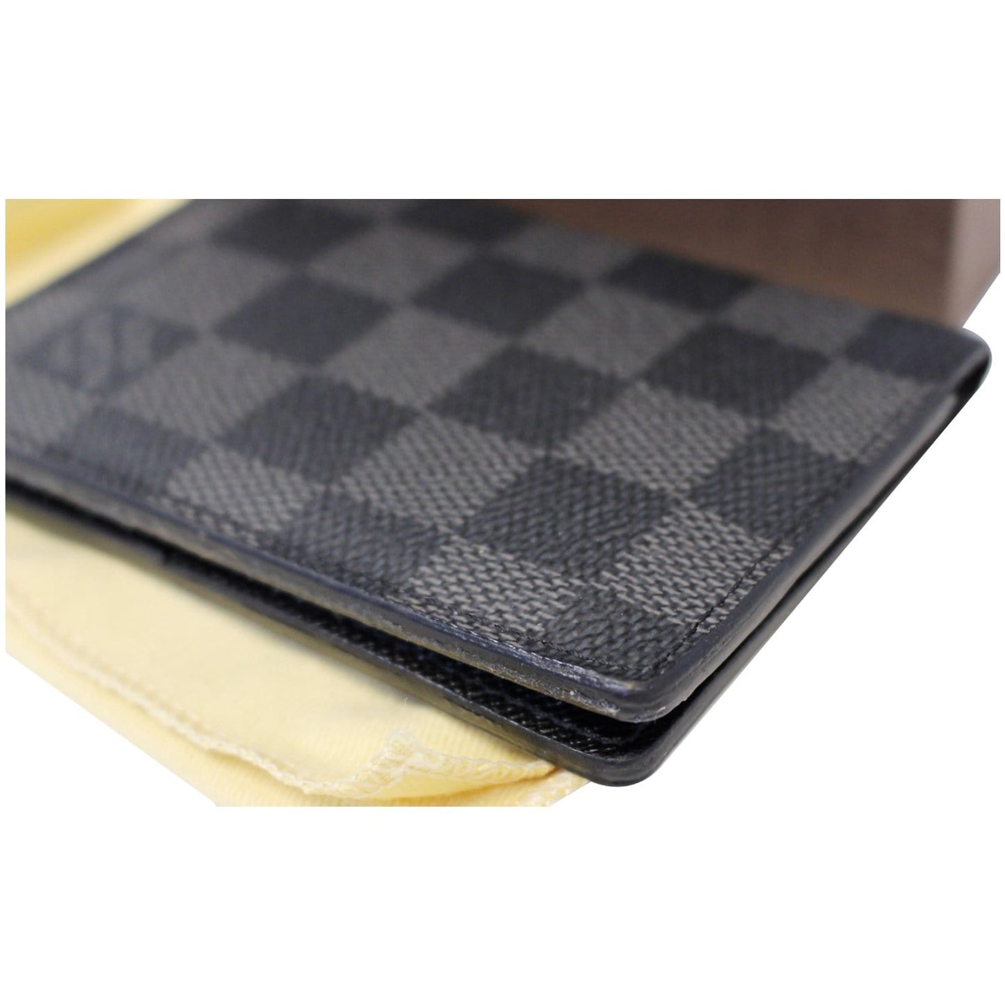 LOUIS VUITTON Pocket Organizer Damier Graphite Card Case Black