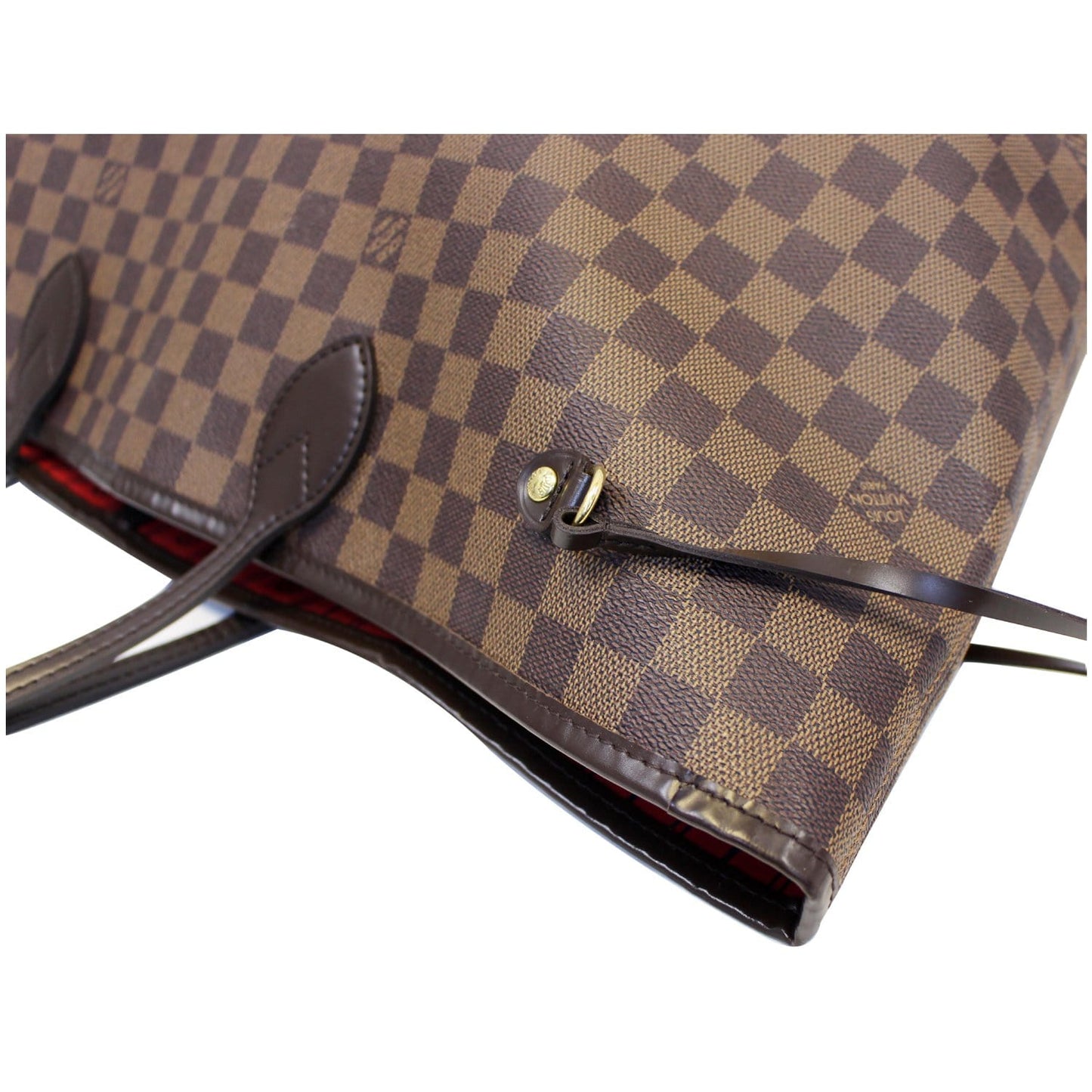 LOUIS VUITTON Neverfull GM Damier Ebene Tote Shoulder Bag Brown