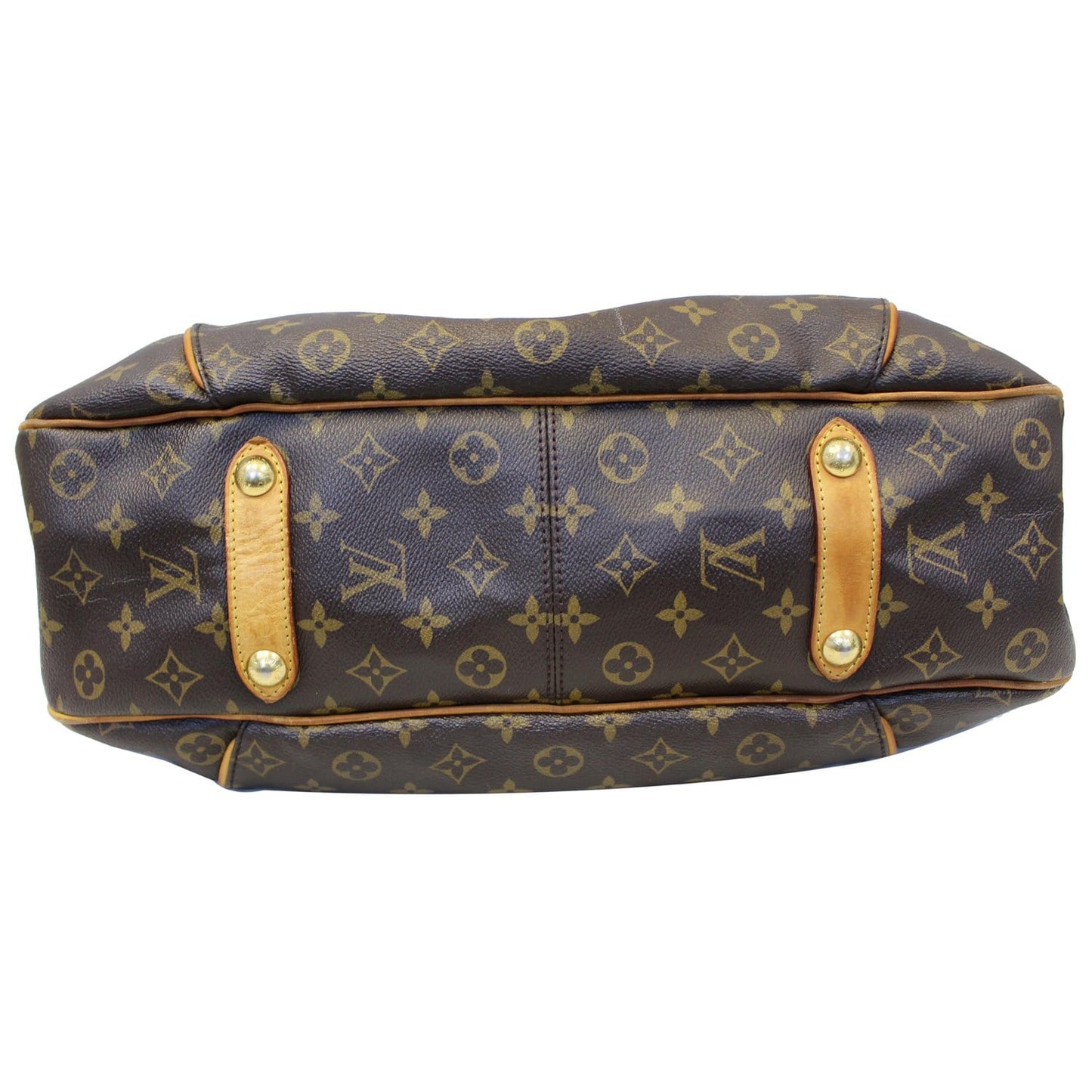 LOUIS VUITTON Galliera GM Monogram Canvas Shoulder Tote Bag Brown