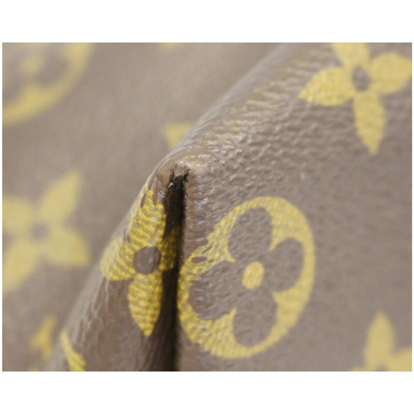 LOUIS VUITTON Iena PM Monogram Canvas Shoulder Bag Brown