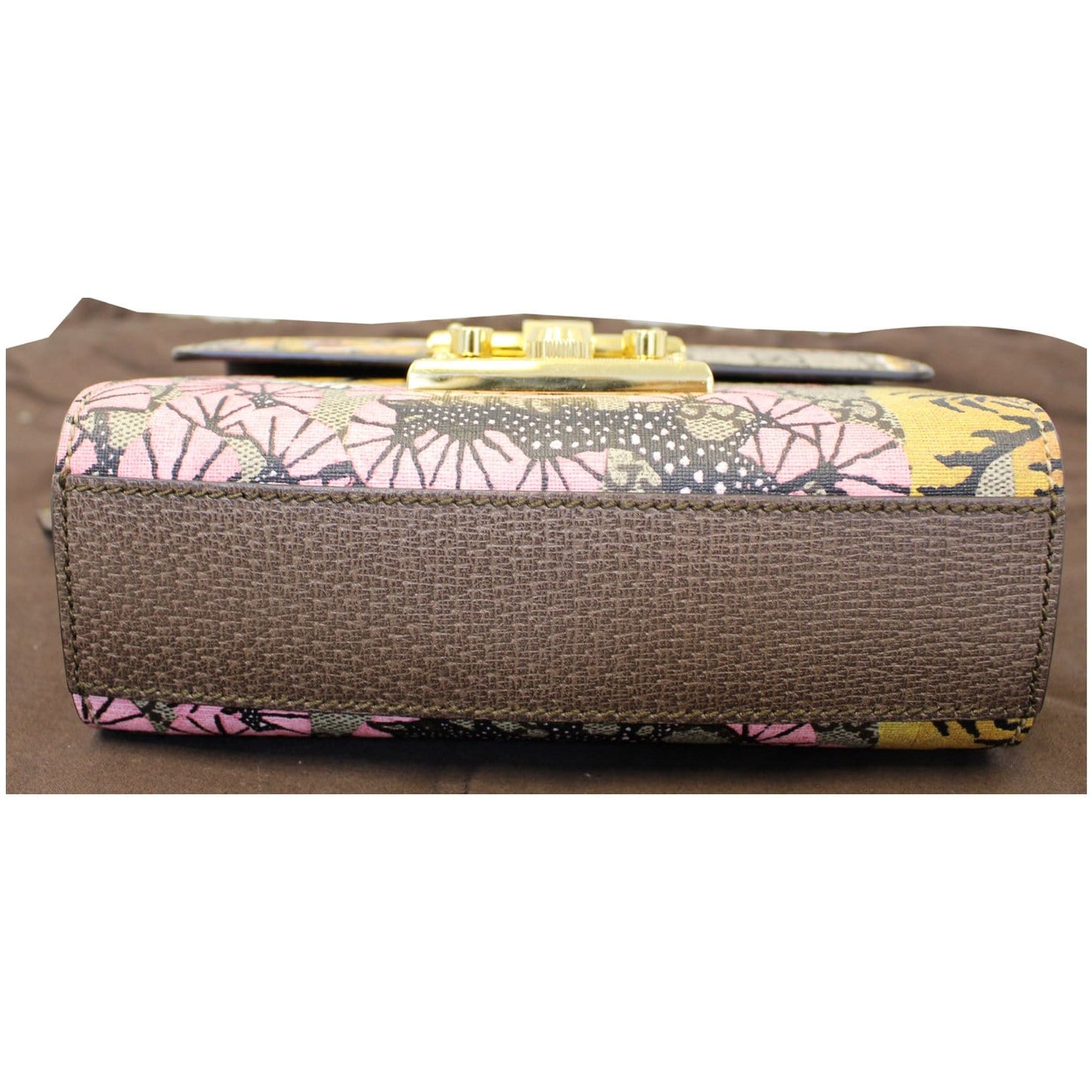 GUCCI Bengal Small Padlock GG Supreme Monogram Print Shoulder Bag