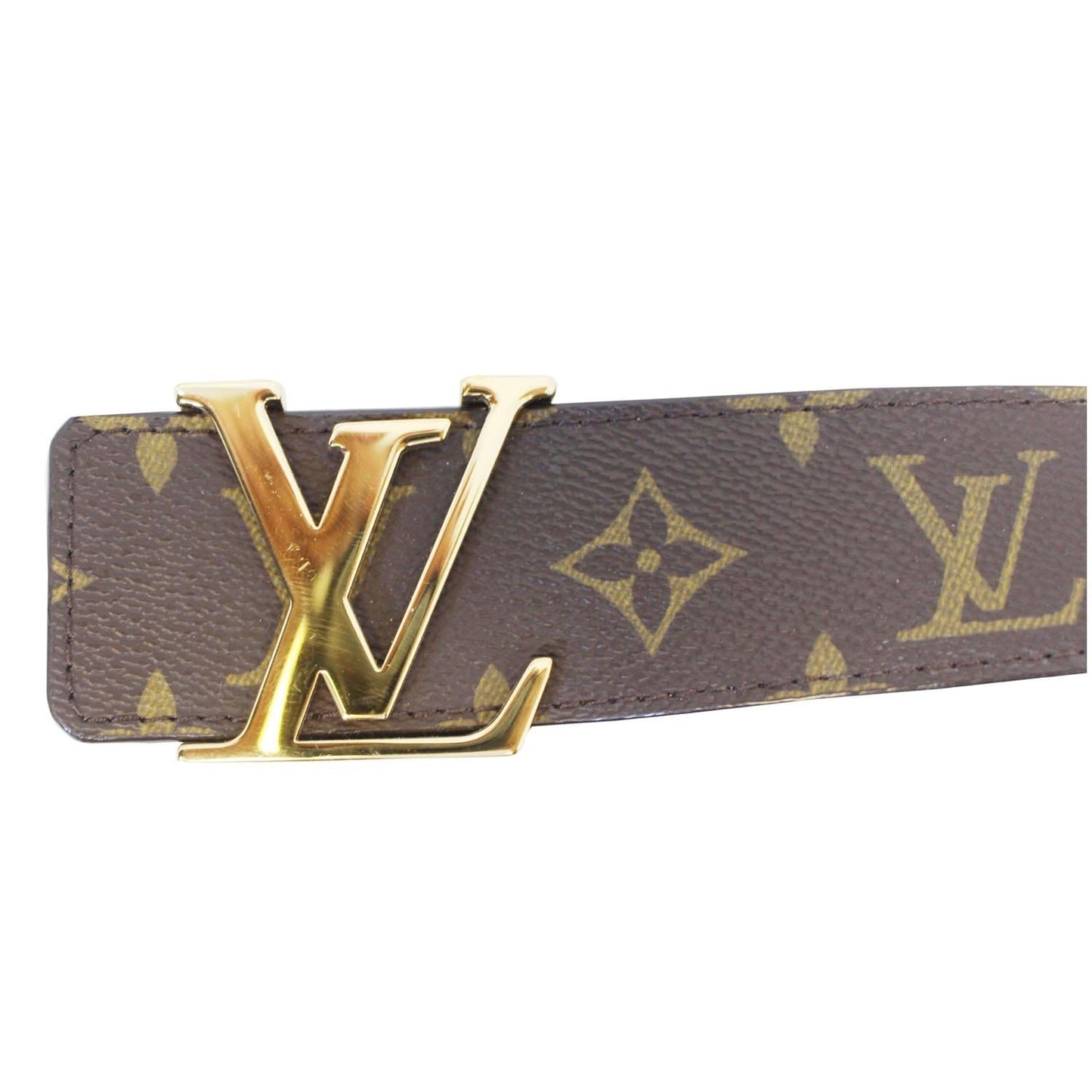 LOUIS VUITTON Monogram Canvas LV Initials Belt 110/44