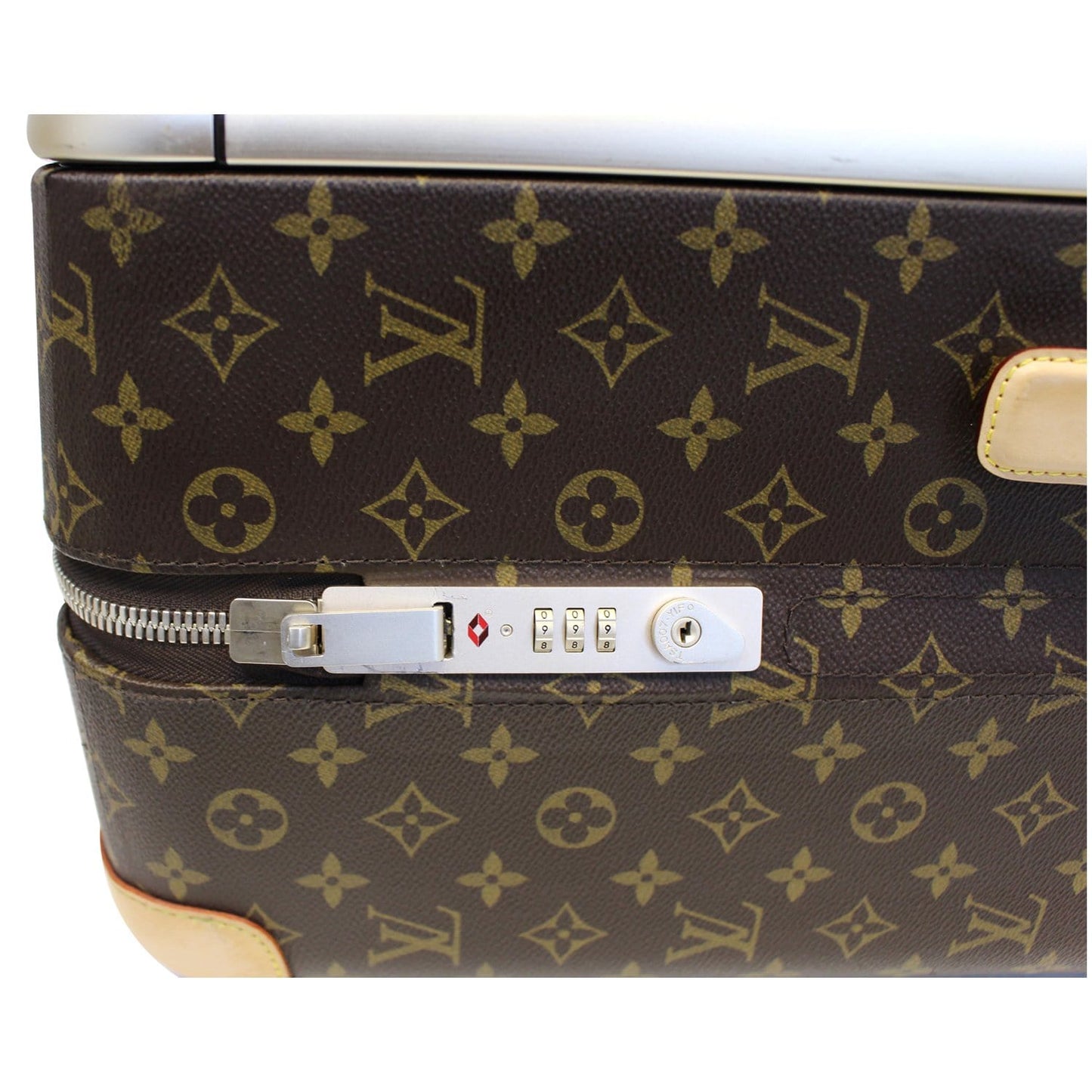 LOUIS VUITTON Horizon 55 Monogram Canvas Rolling Suitcase Brown