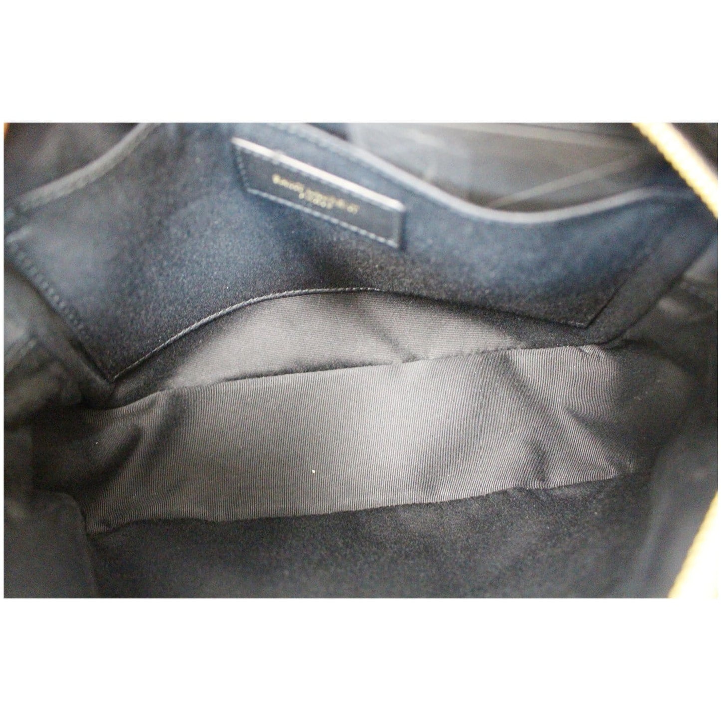 YVES SAINT LAURENT Camera Velvet Crossbody Bag Black