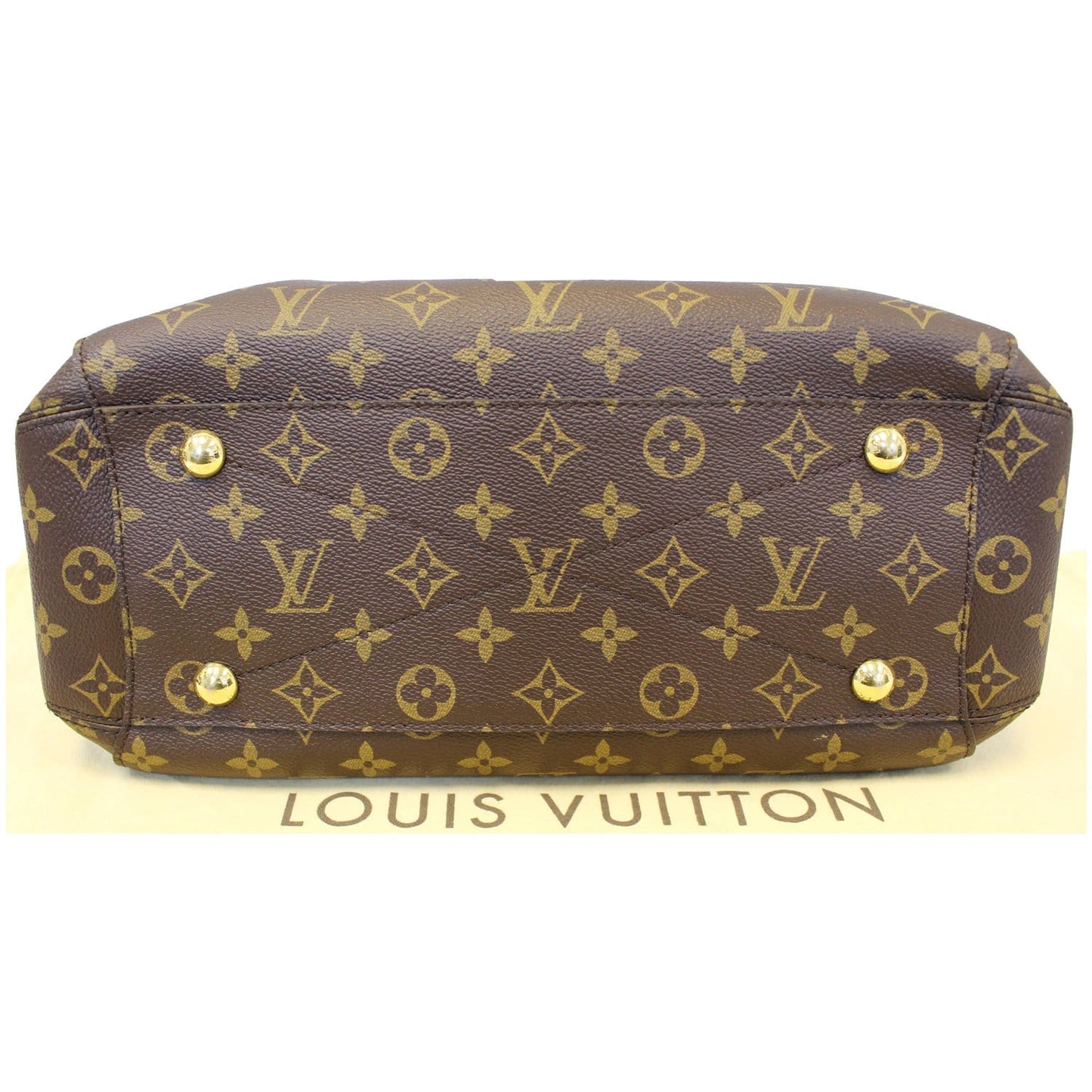 LOUIS VUITTON Montaigne MM Monogram Canvas Shoulder Bag Brown