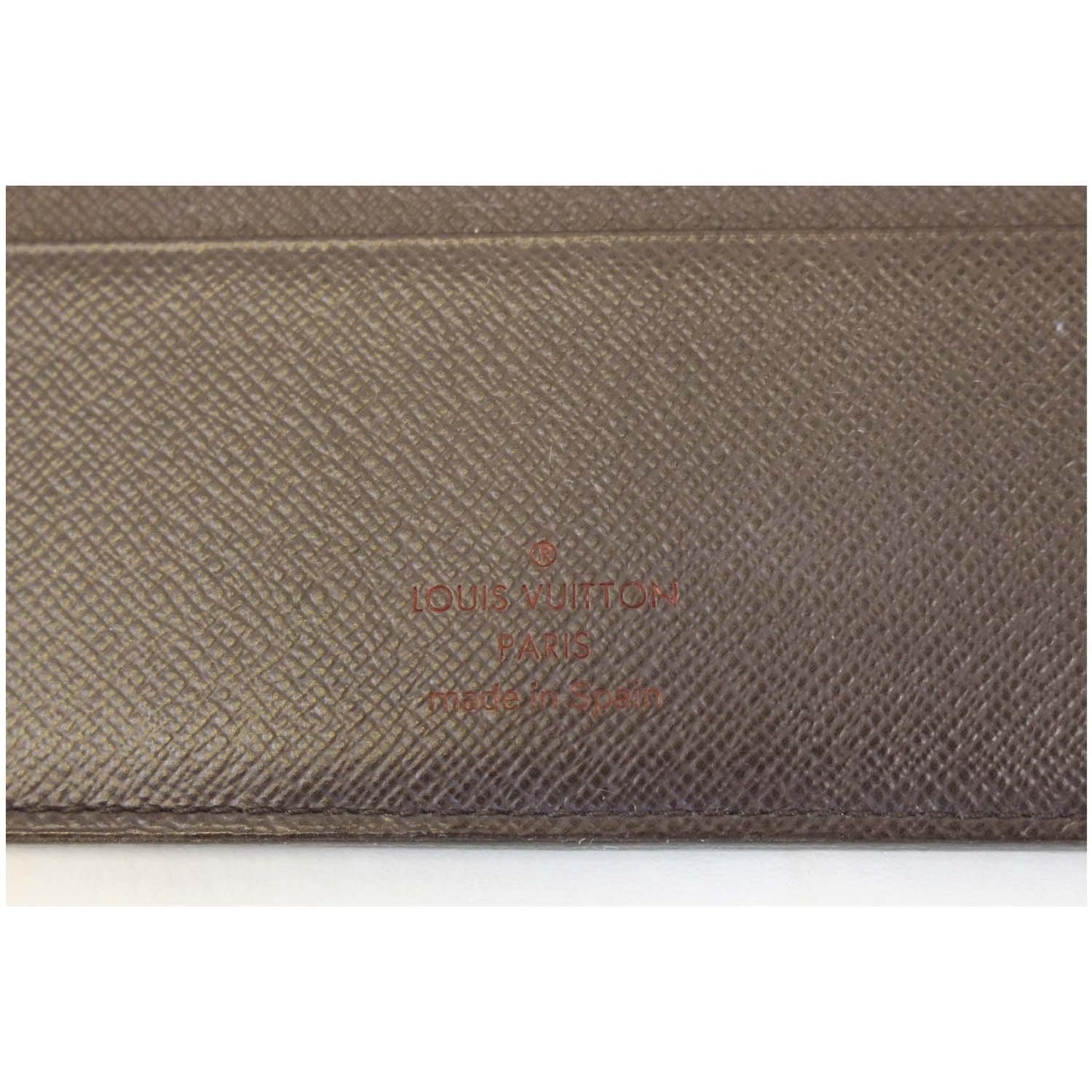 LOUIS VUITTON Insolite Damier Ebene Wallet Brown