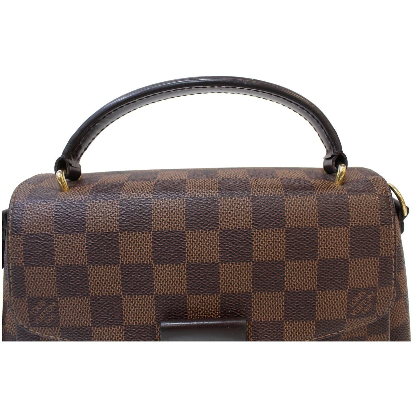 LOUIS VUITTON Croisette Damier Ebene Shoulder Crossbody Bag Brown