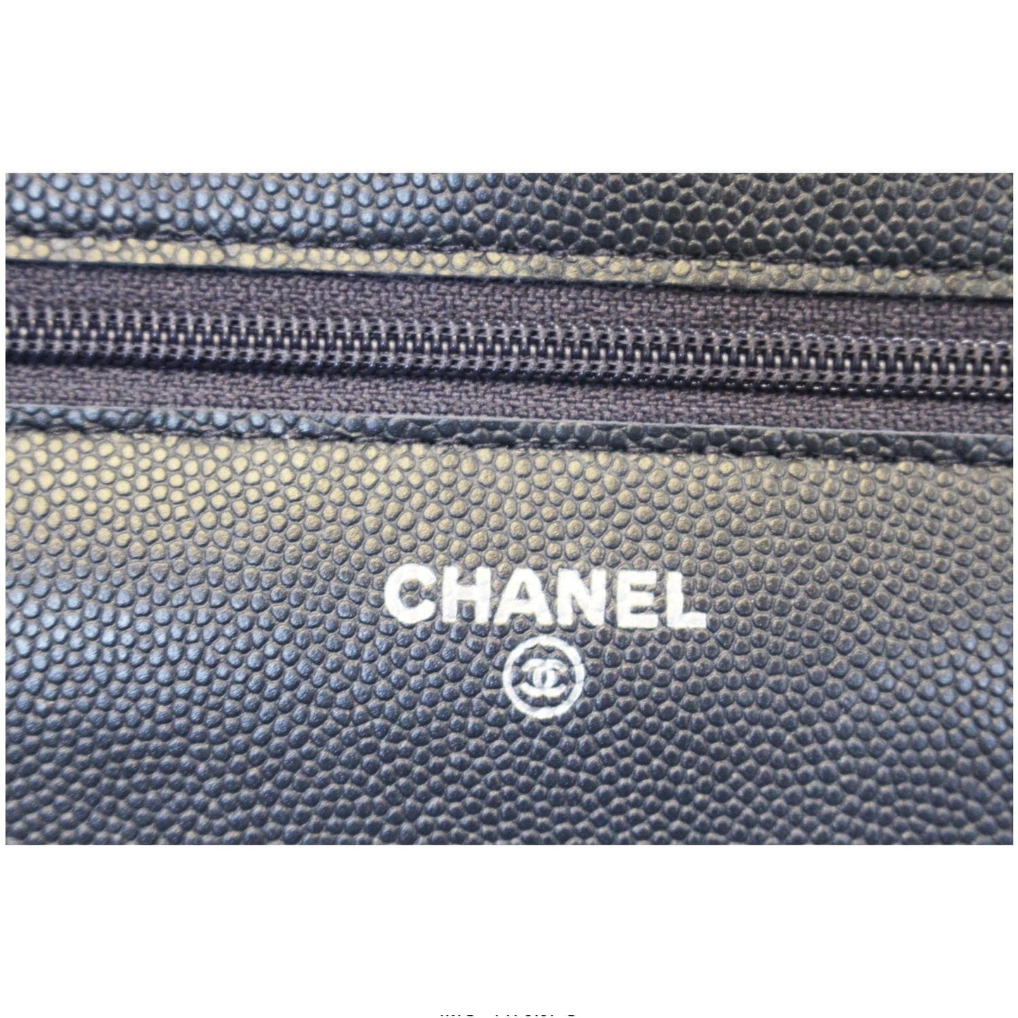 CHANEL Wallet On Chain WOC Clutch Crossbody Bag Navy