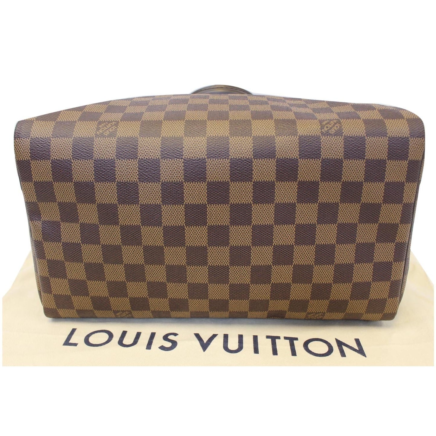 LOUIS VUITTON Speedy 30 Damier Ebene Satchel Bag Brown