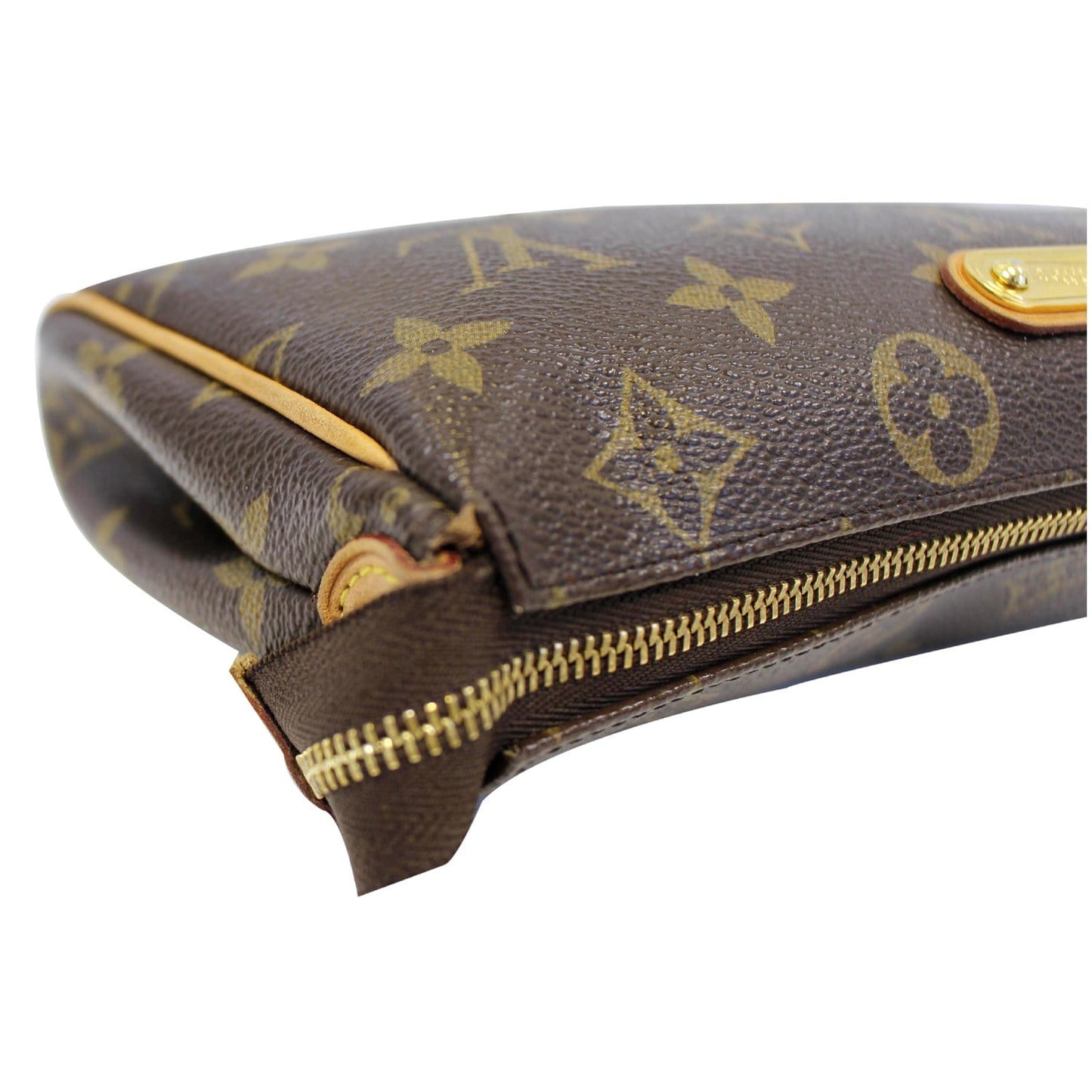 LOUIS VUITTON Pochette Eva Monogram Canvas Clutch Crossbody Bag