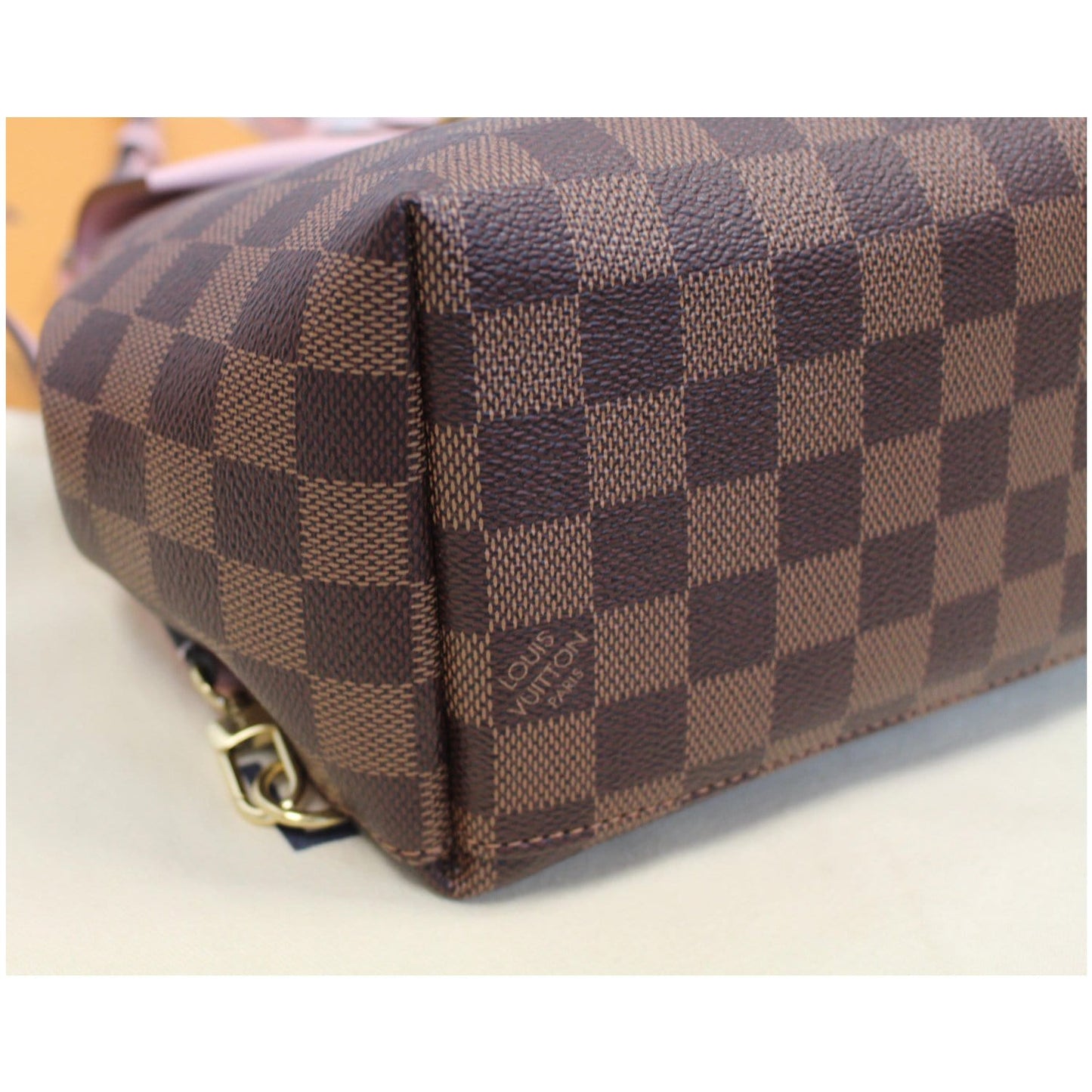 LOUIS VUITTON Clapton Damier Ebene Backpack Bag Magnolia