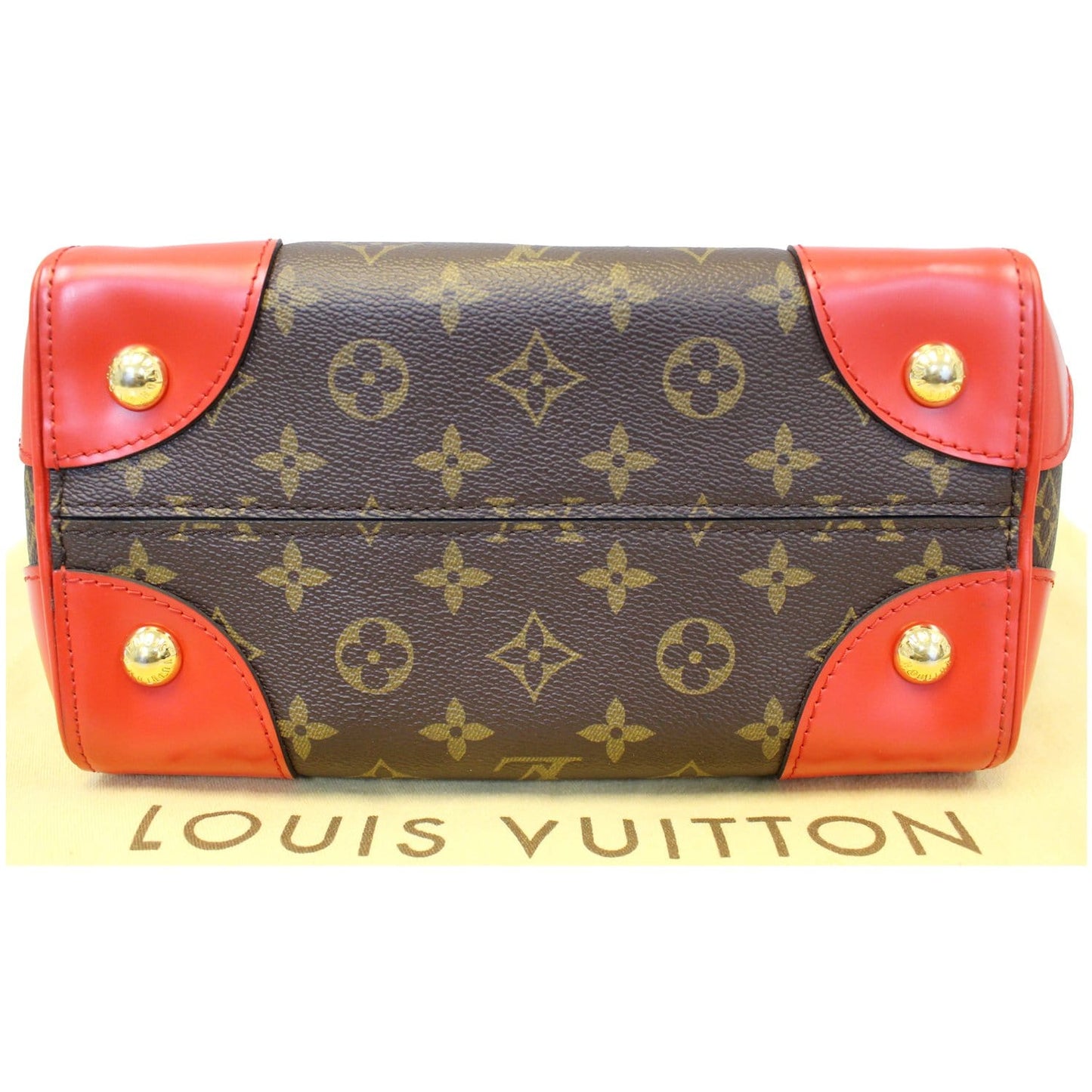 LOUIS VUITTON Phenix Monogram Canvas Shoulder Handbag Coquelicot