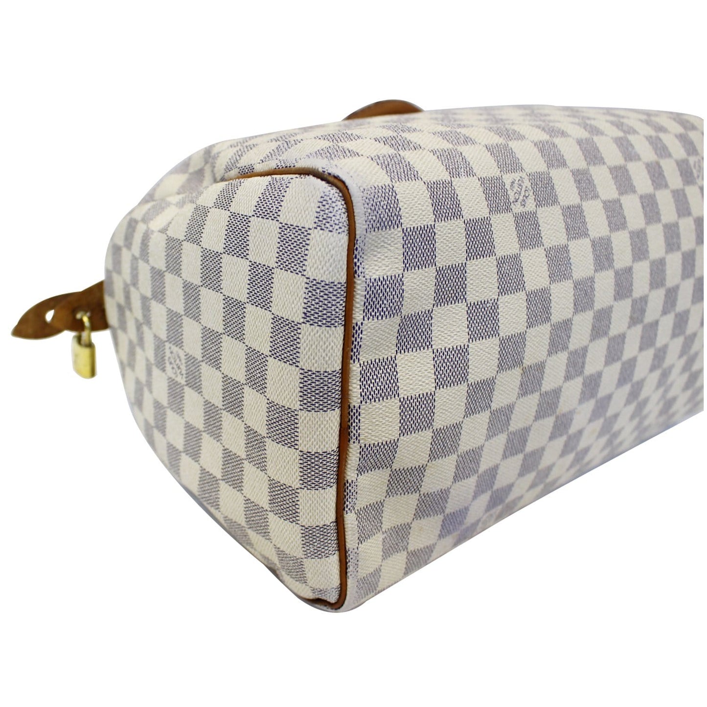 LOUIS VUITTON Speedy 35 Damier Azur Satchel Bag
