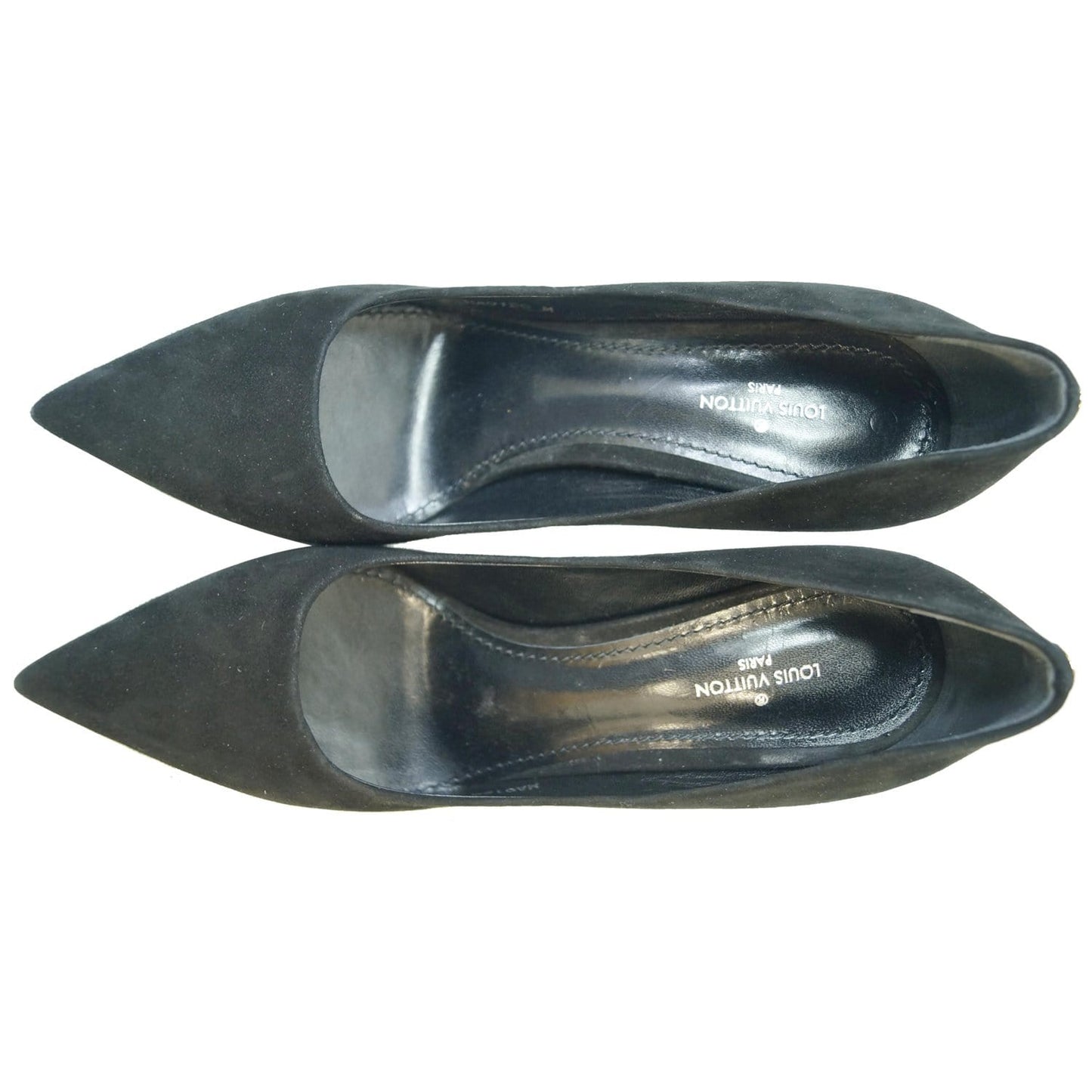 LOUIS VUITTON Rendez Vous Suede Leather Pumps Black US 6 - Last Call