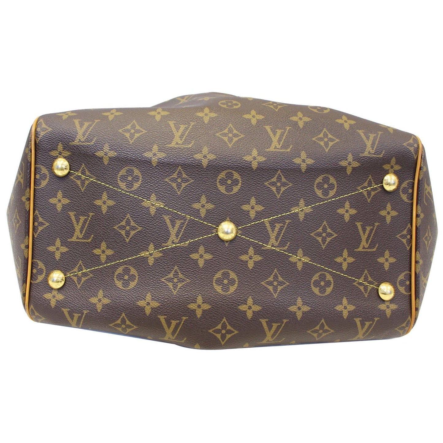 LOUIS VUITTON Tivoli GM Monogram Canvas Brown Shoulder Bag Brown