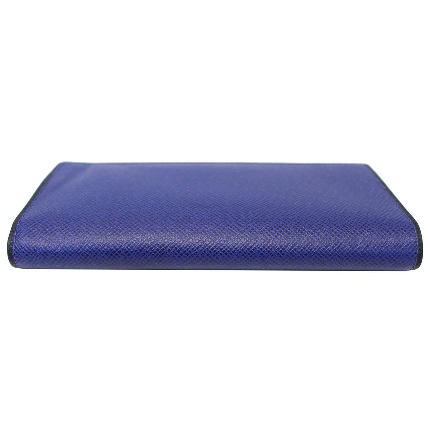 LOUIS VUITTON Brazza Taiga Leather Bifold Wallet Blue