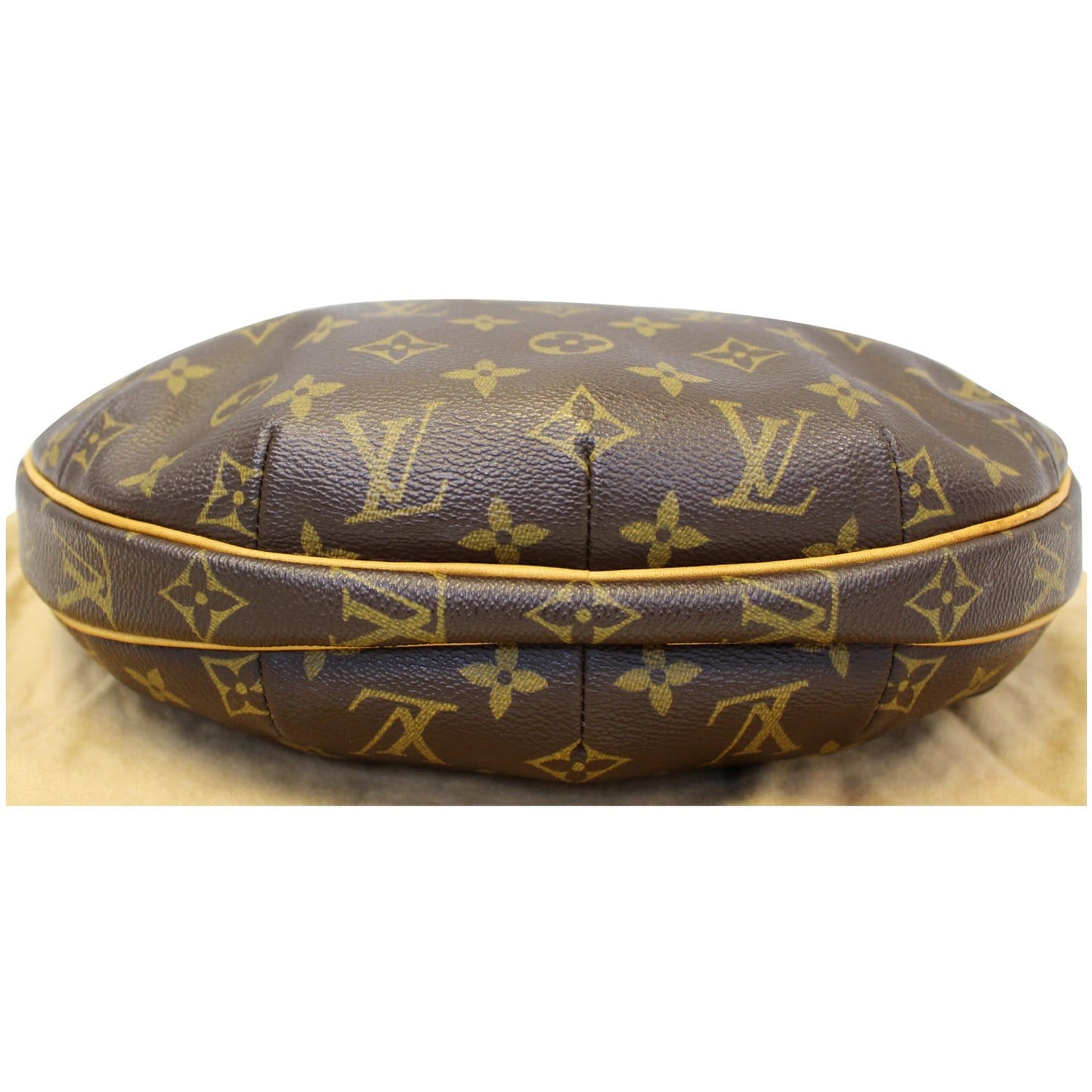 LOUIS VUITTON Croissant MM Monogram Canvas Shoulder Bag Brown