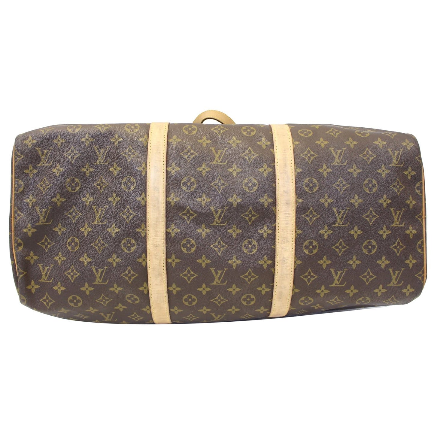 LOUIS VUITTON Sac Souple 55 Monogram Canvas Boston Bag Brown