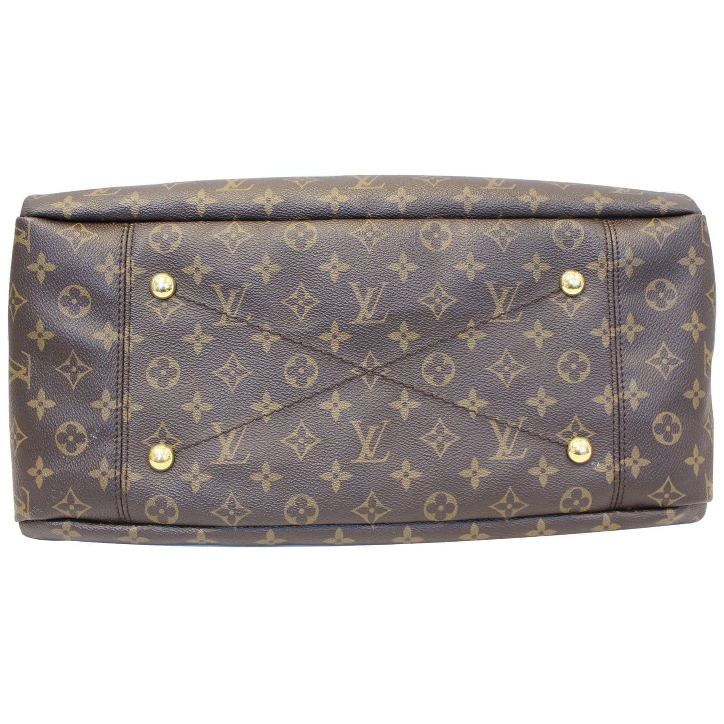 LOUIS VUITTON Artsy MM Monogram Canvas Shoulder Bag Brown