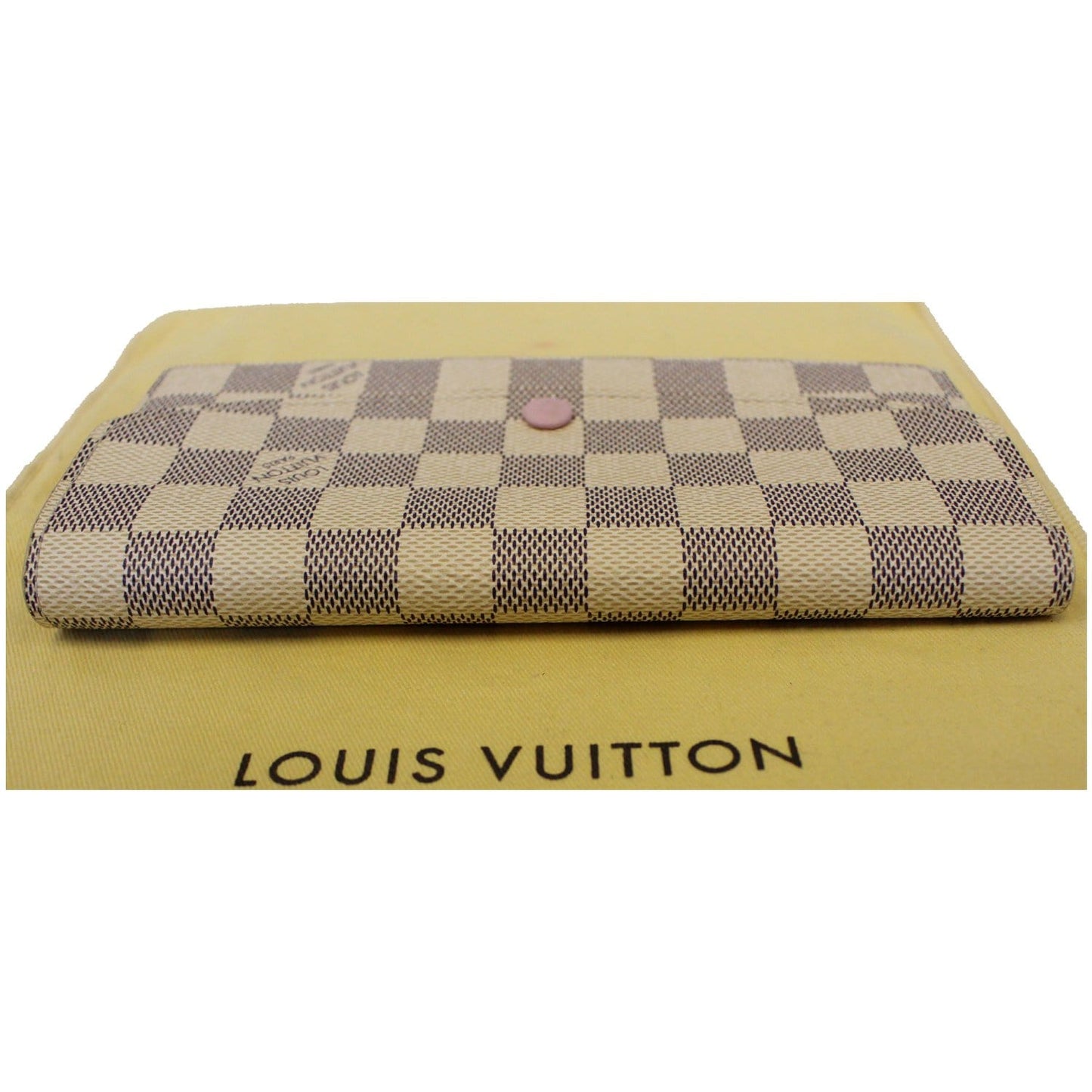 LOUIS VUITTON Emilie Damier Azur Wallet Rose Ballerine