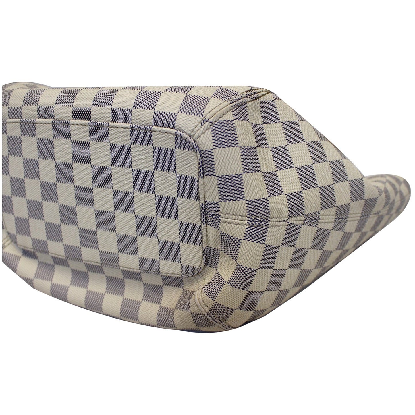 LOUIS VUITTON Salina PM Damier Azur Shoulder Bag White