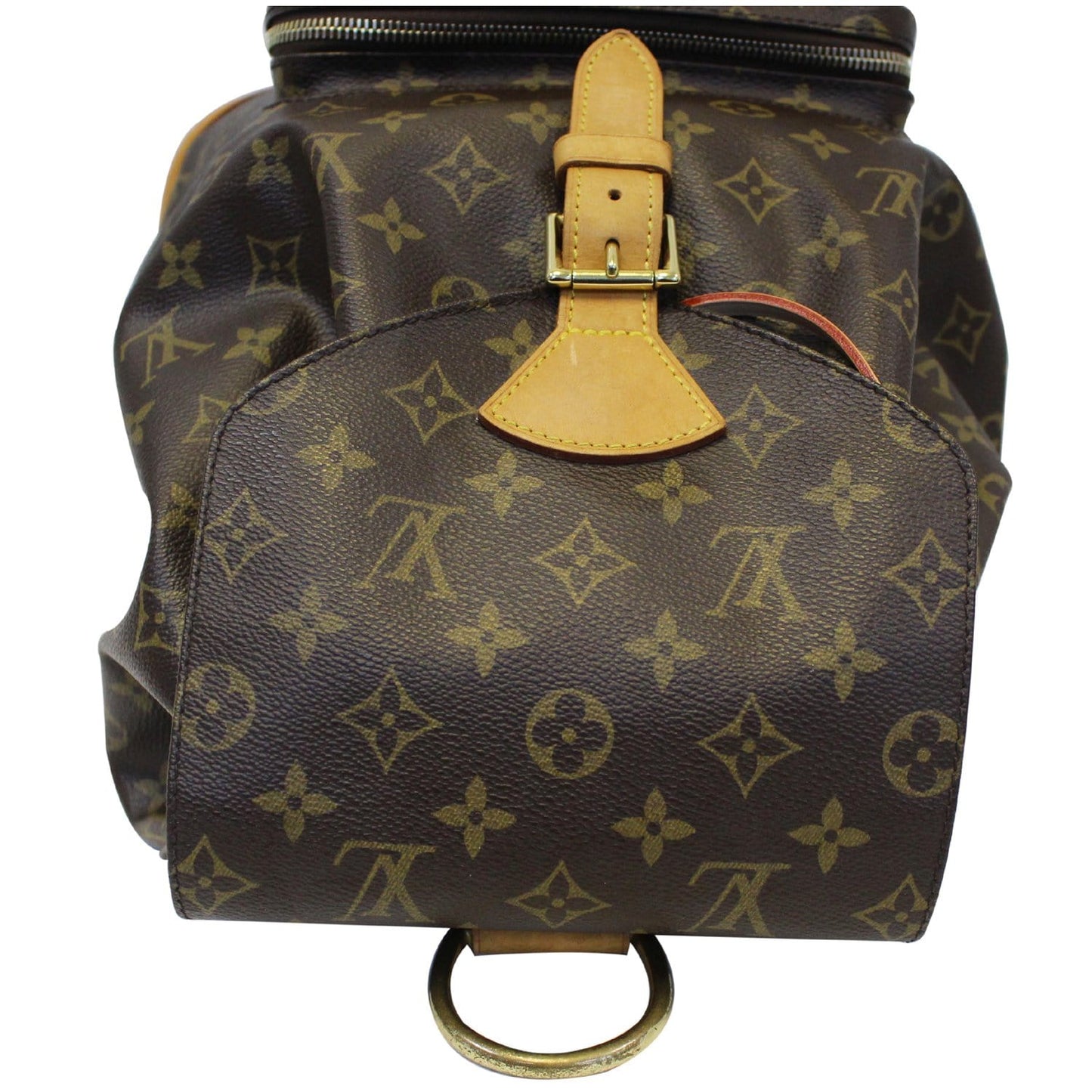 LOUIS VUITTON Montsouris GM Monogram Canvas Backpack Bag Brown