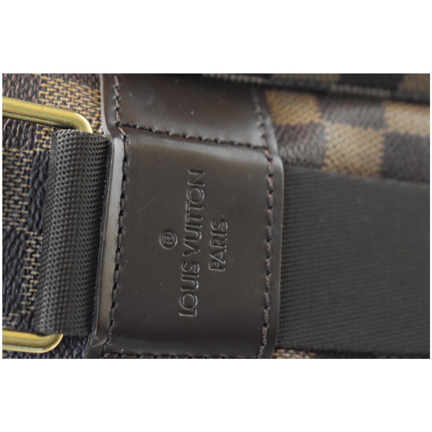 LOUIS VUITTON Broadway Damier Ebene Messenger Bag Brown