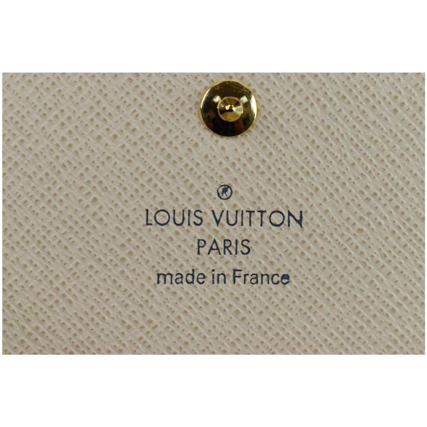 LOUIS VUITTON Damier Azur Sarah Wallet White