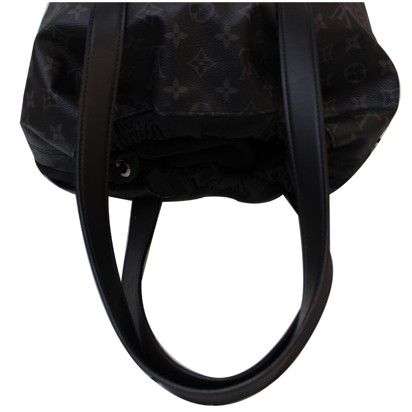 LOUIS VUITTON Cabas Light Monogram Eclipse Canvas Shoulder Bag Black