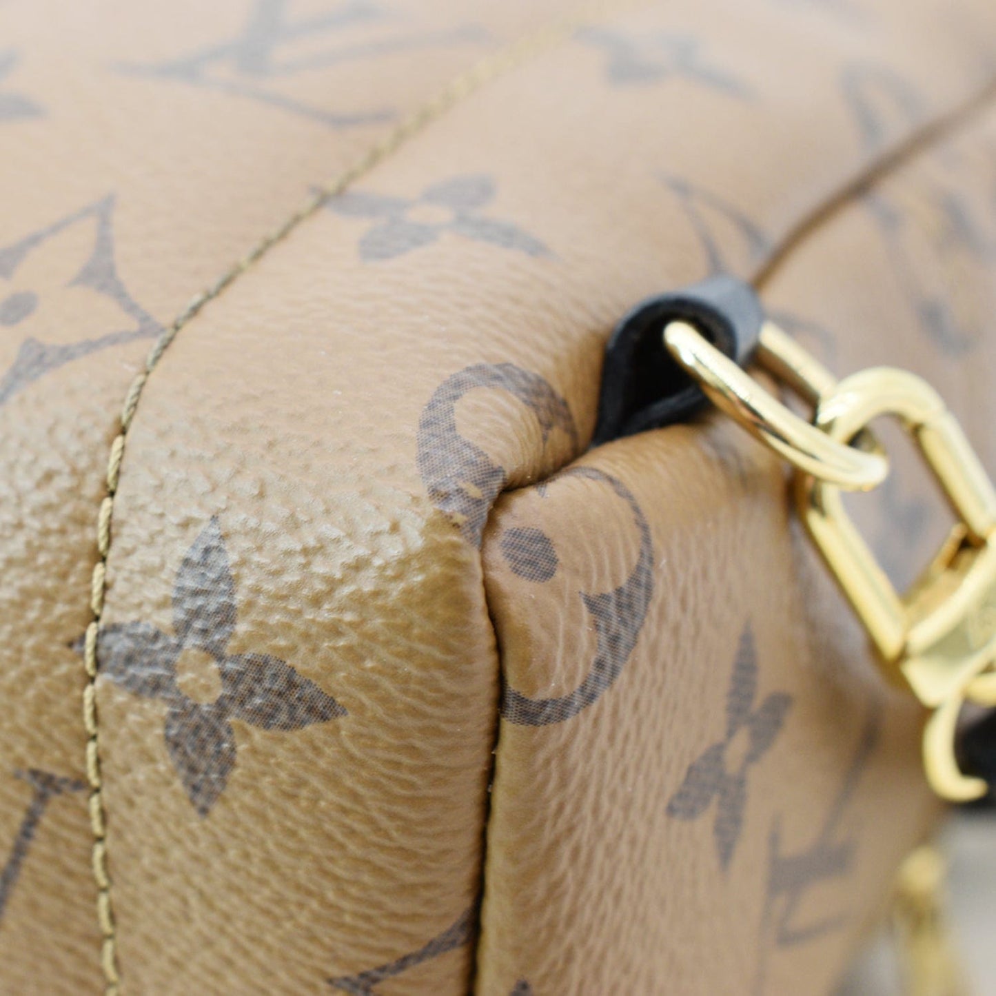 LOUIS VUITTON Palm Springs PM Monogram Reverse Canvas Backpack Brown