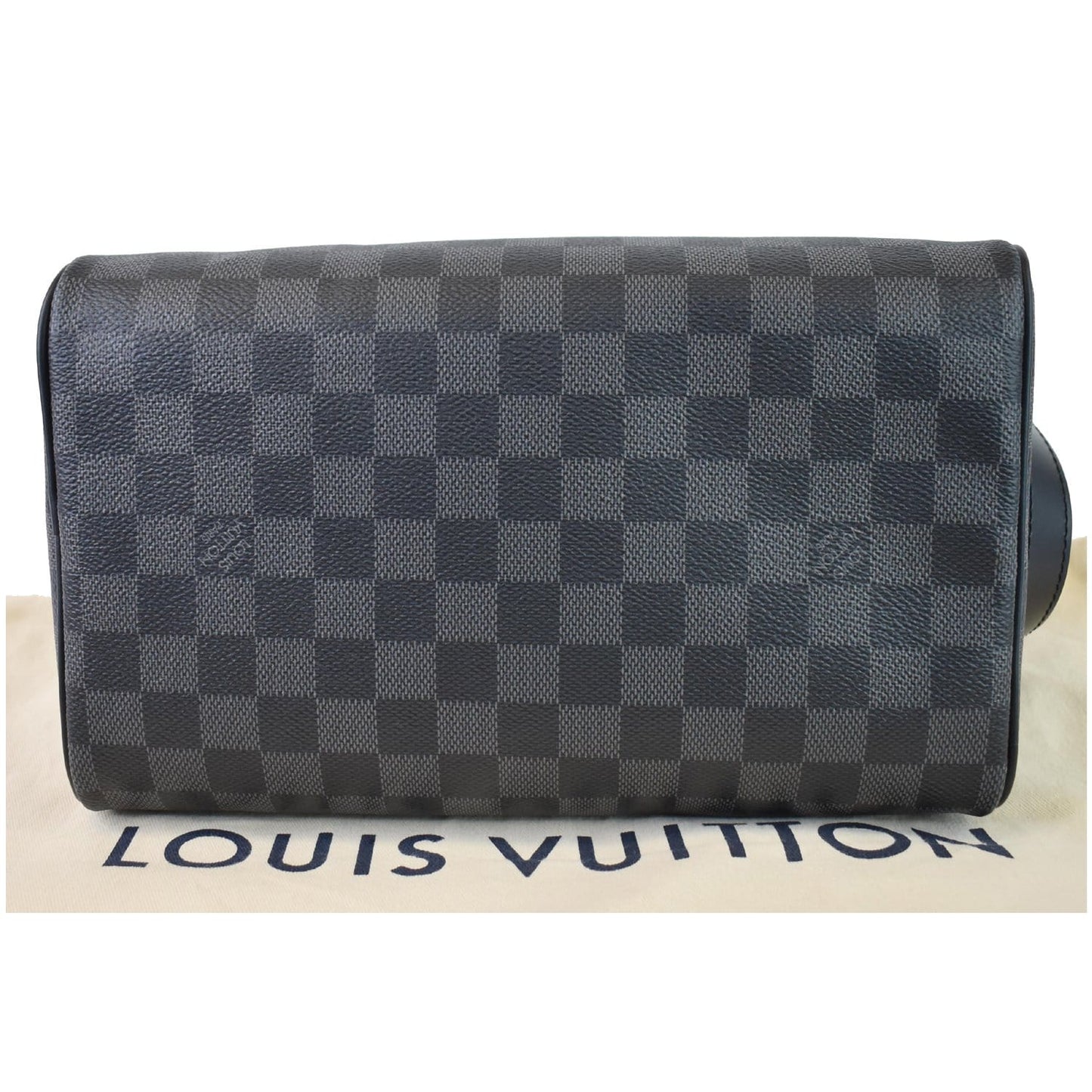 LOUIS VUITTON Dopp Kit Damier Graphite Toilet Pouch Black