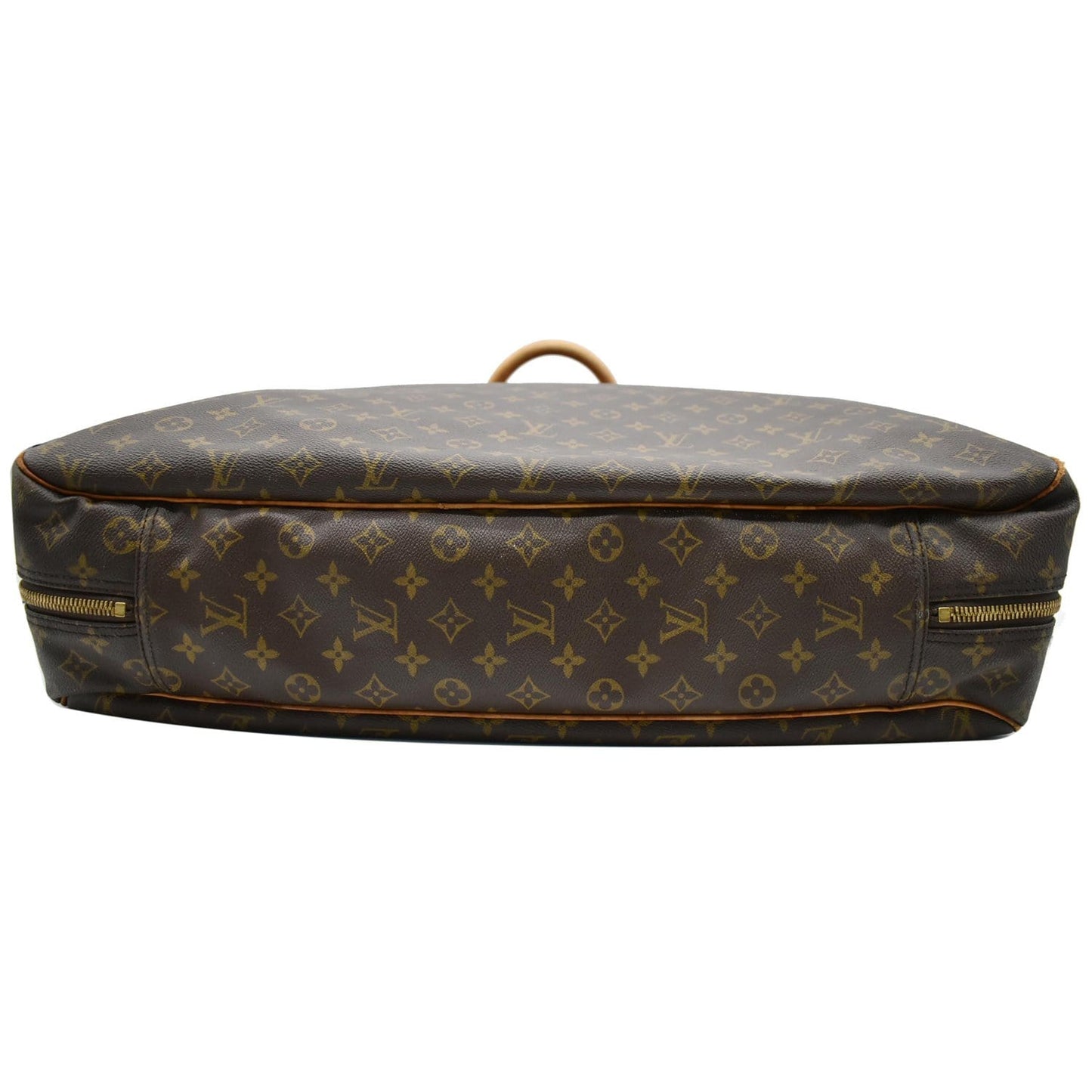 LOUIS VUITTON Alize 1 Poche Soft Monogram Canvas Suitcase Bag Brown