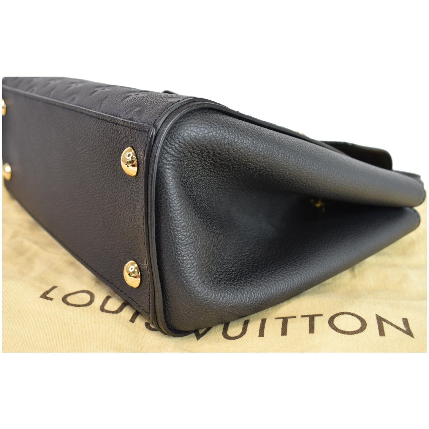 LOUIS VUITTON Trocadero Monogram Empreinte Leather Shoulder Bag Black