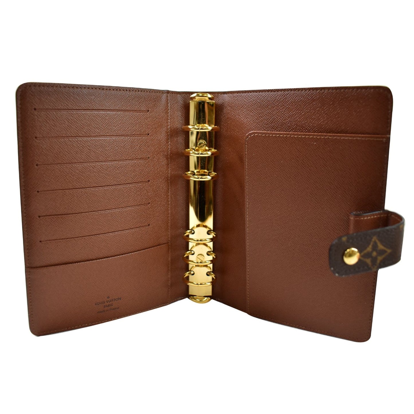 LOUIS VUITTON Agenda PM Monogram Canvas Planner Cover Brown