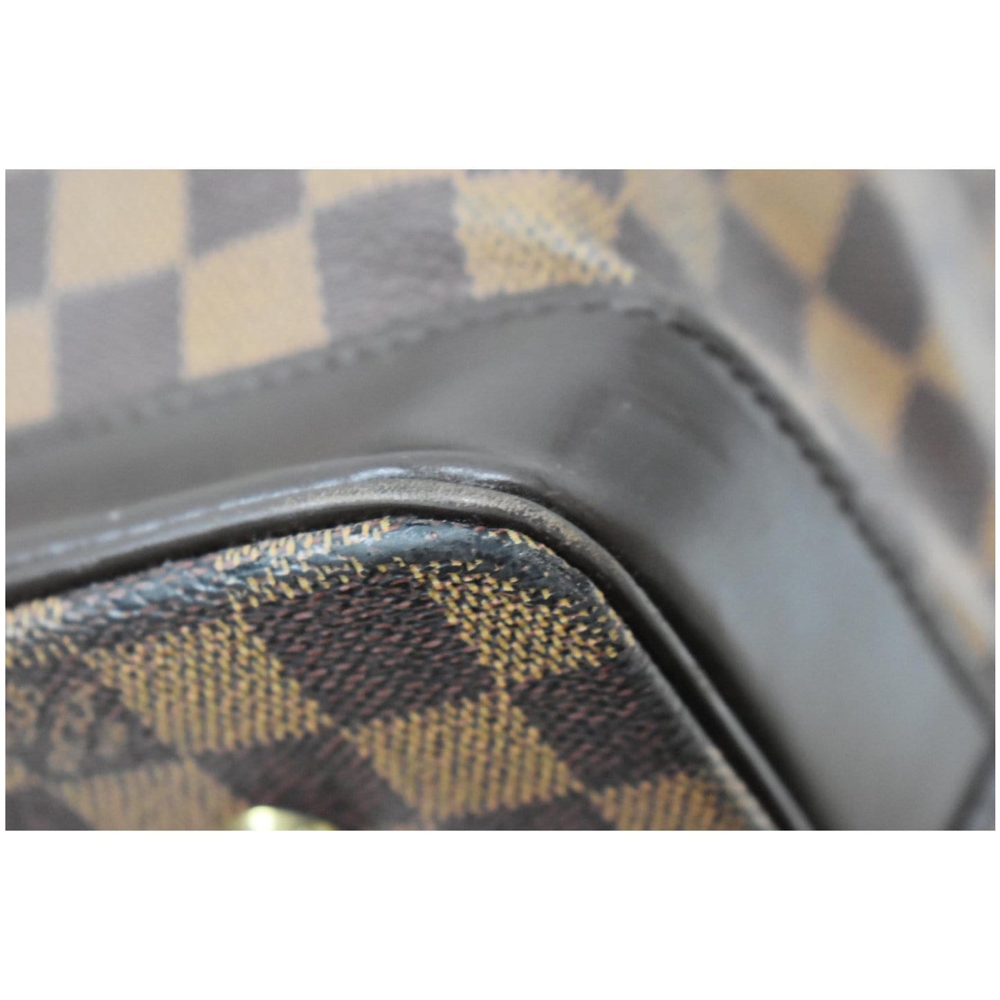 LOUIS VUITTON West End PM Damier Ebene Canvas Travel Bag Brown