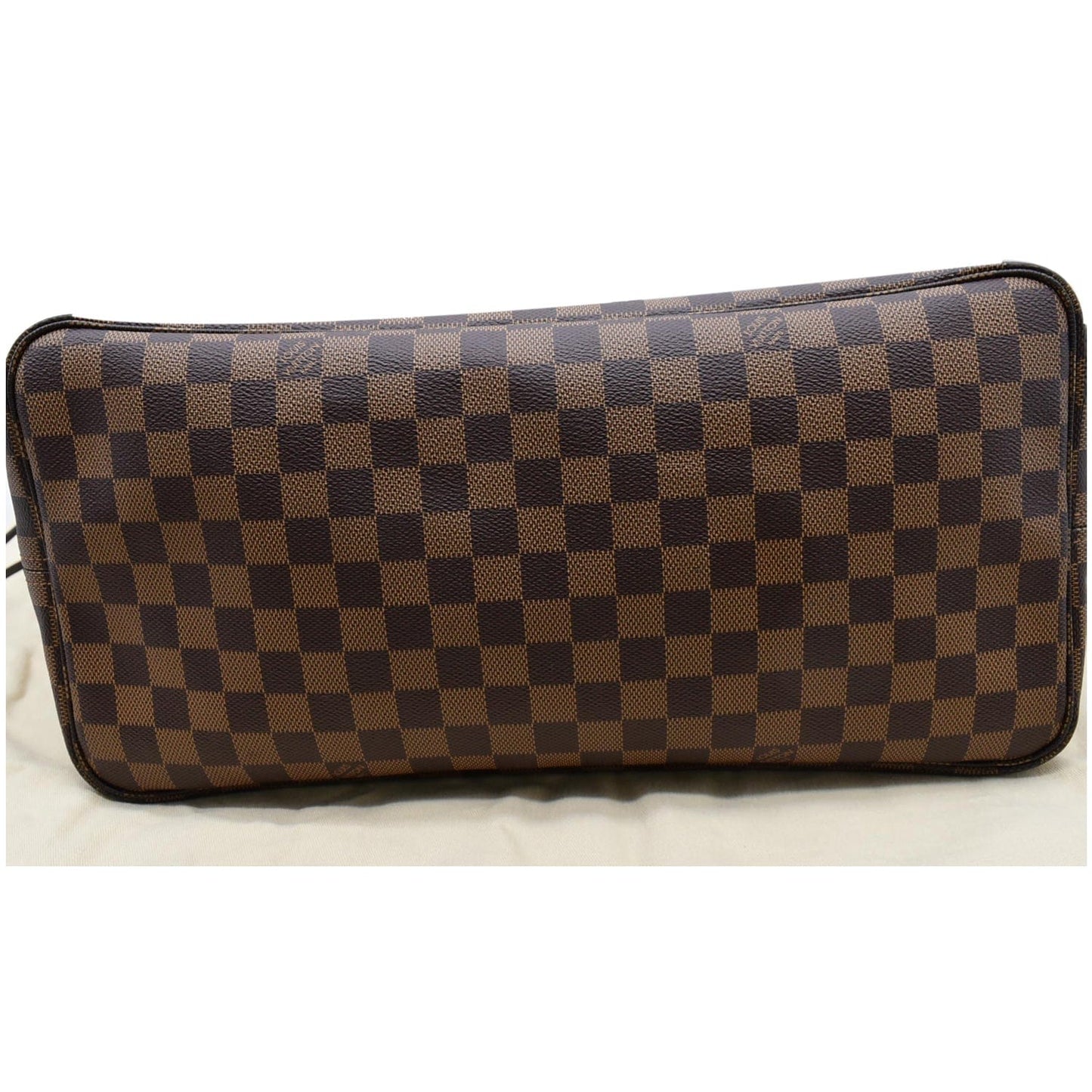 LOUIS VUITTON Neverfull GM Damier Ebene Tote Shoulder Bag Brown
