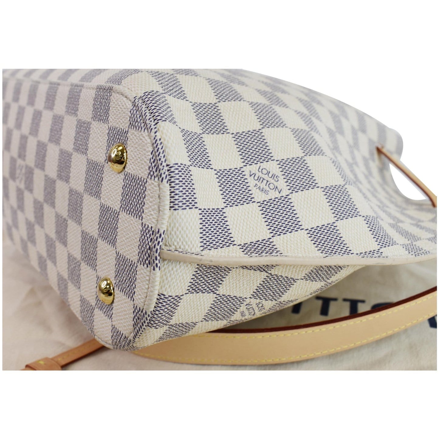 LOUIS VUITTON Girolata Damier Azur Shoulder Bag White